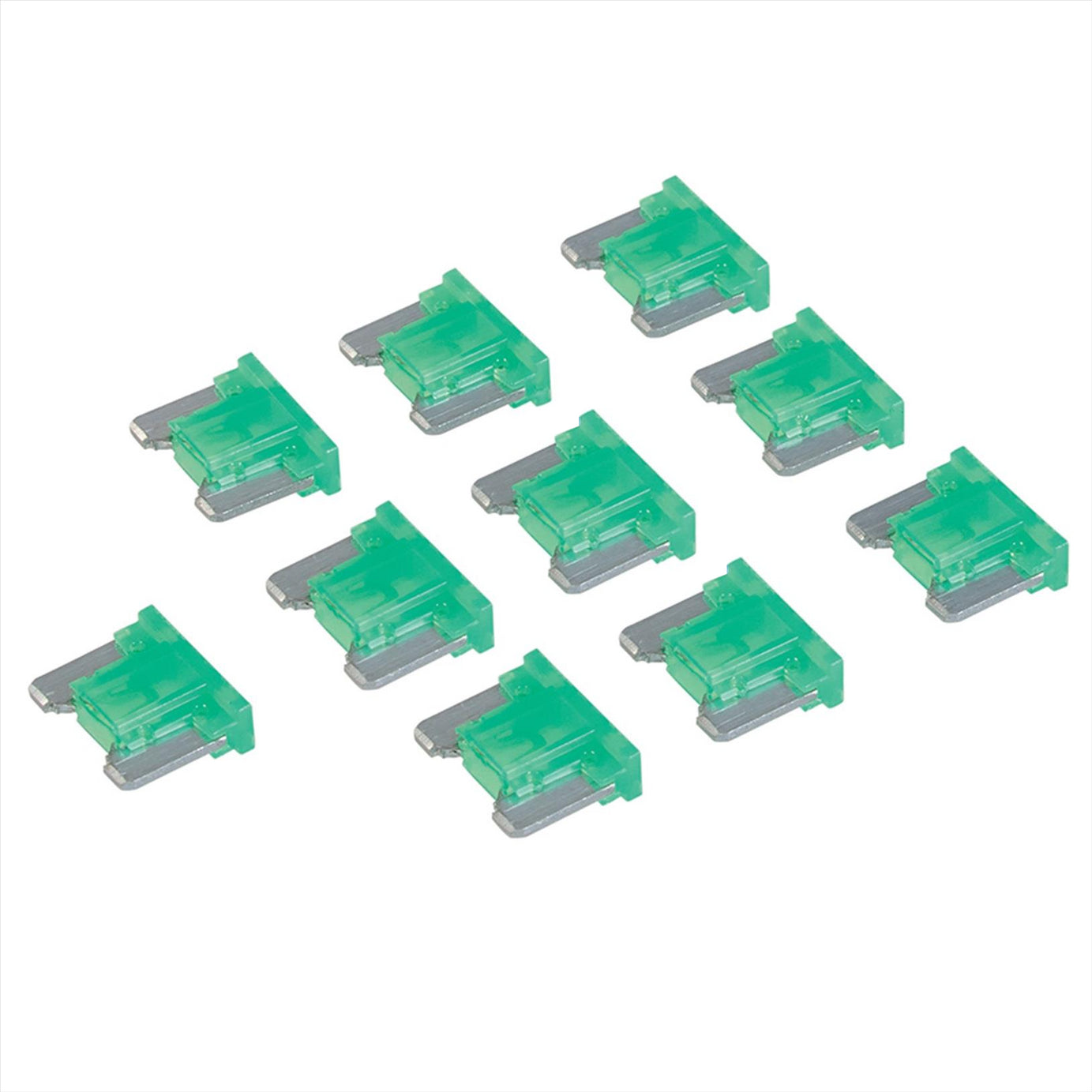 10 X 30A Mini Blade Fuse Automotive Low profile Green Up To 32V Cargo