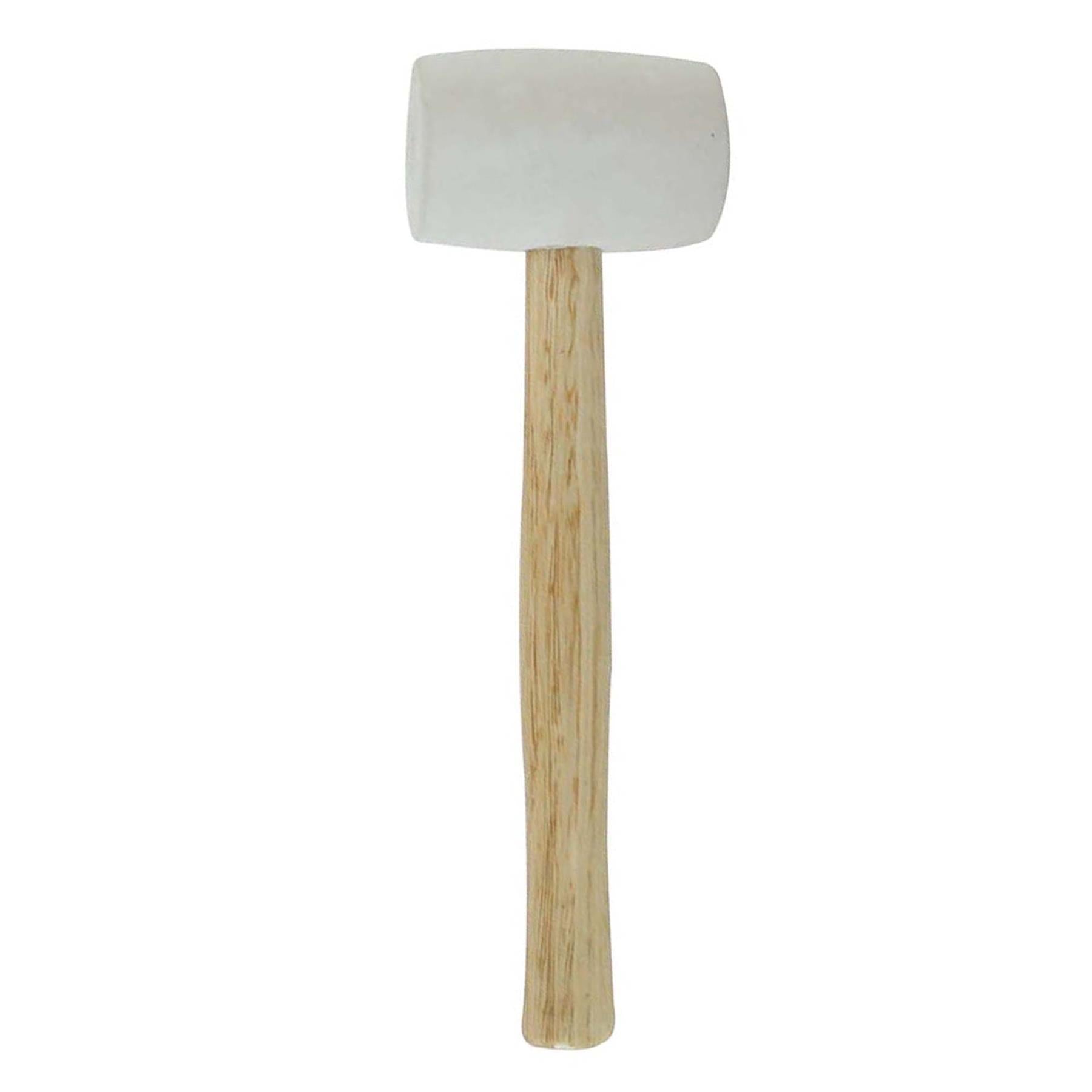 White Rubber Mallet - 24Oz (680G) Camping Building Marqee Tent Pegs Mallet DIY