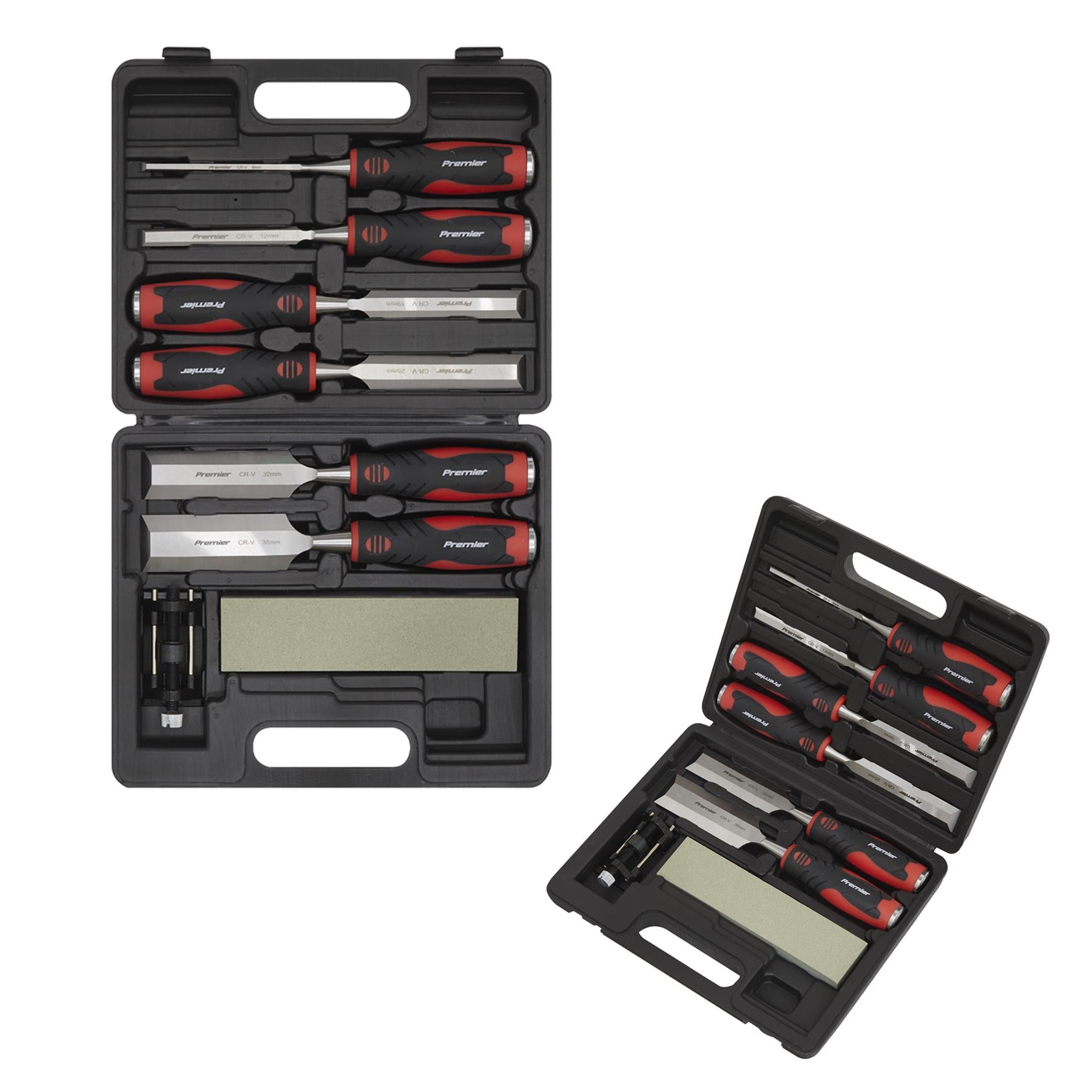 Sealey Hammer-Thru Wood Chisel 8pc Set