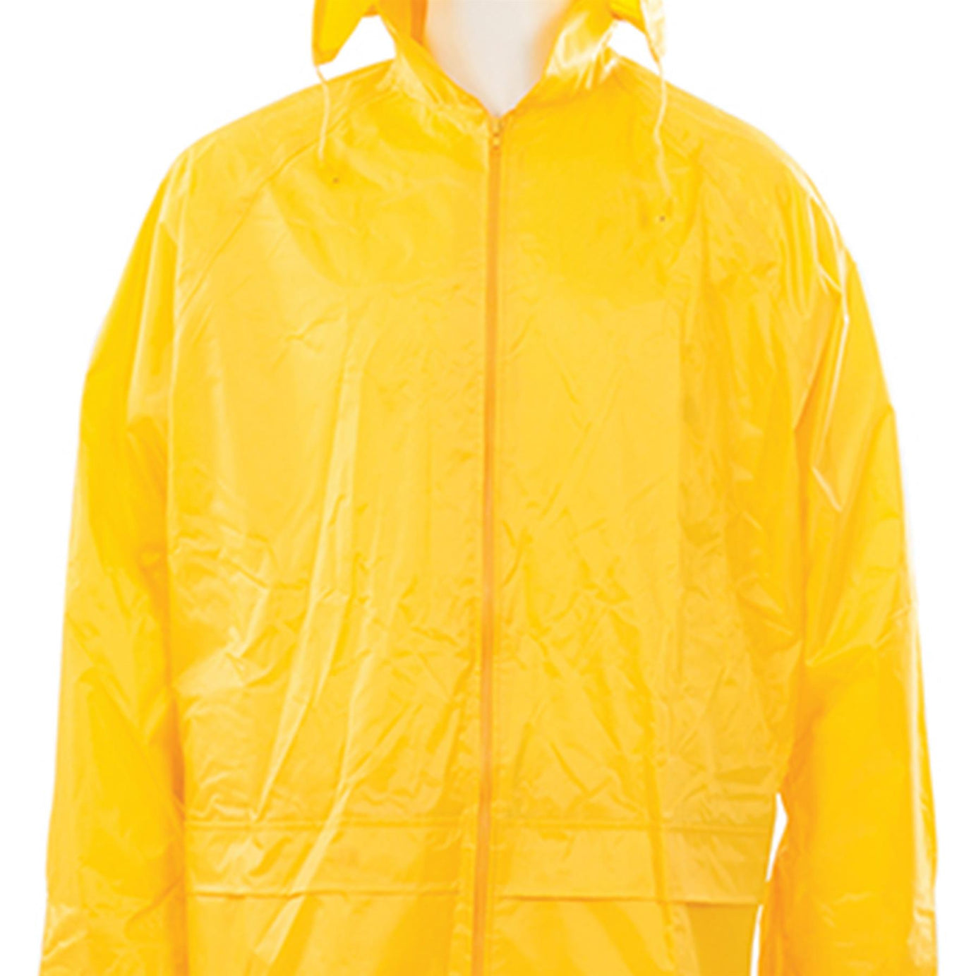 2Pce Rain Suit Yellow M 72cm - 126cm (28 - 50") Includes Hood With Neck Cord