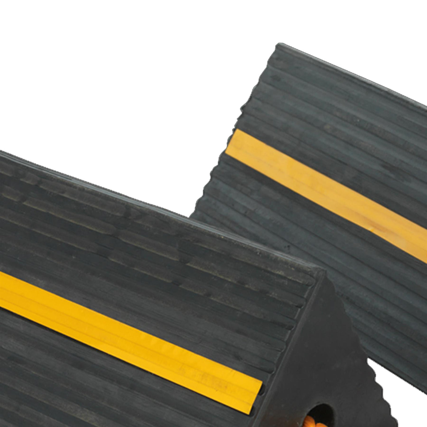 Sealey Heavy-Duty Rubber Wheel Chocks - Pair