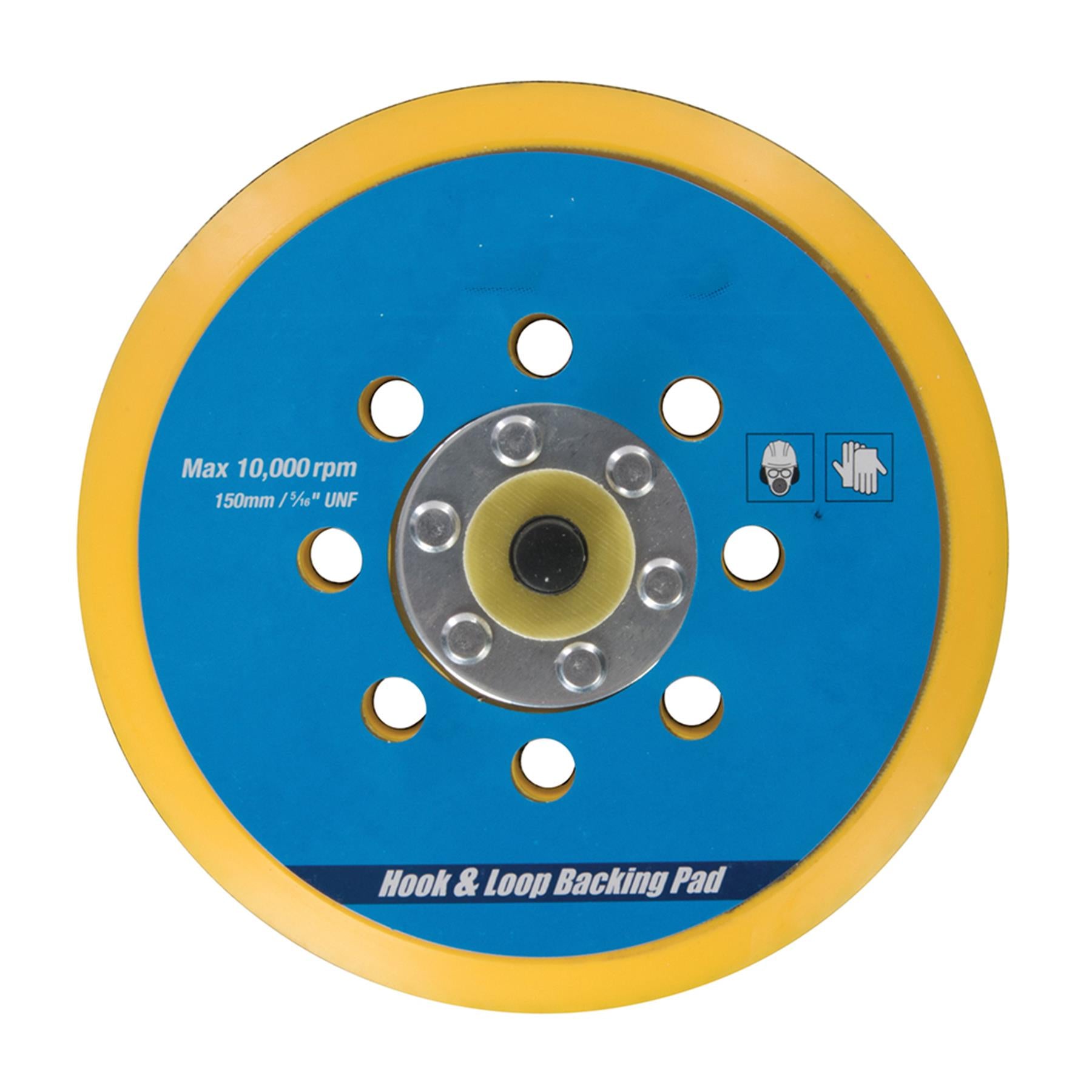 Hook & Loop Backing Pad 150mm / 5/16" Unf Polishing With Semi-Flexible Edge