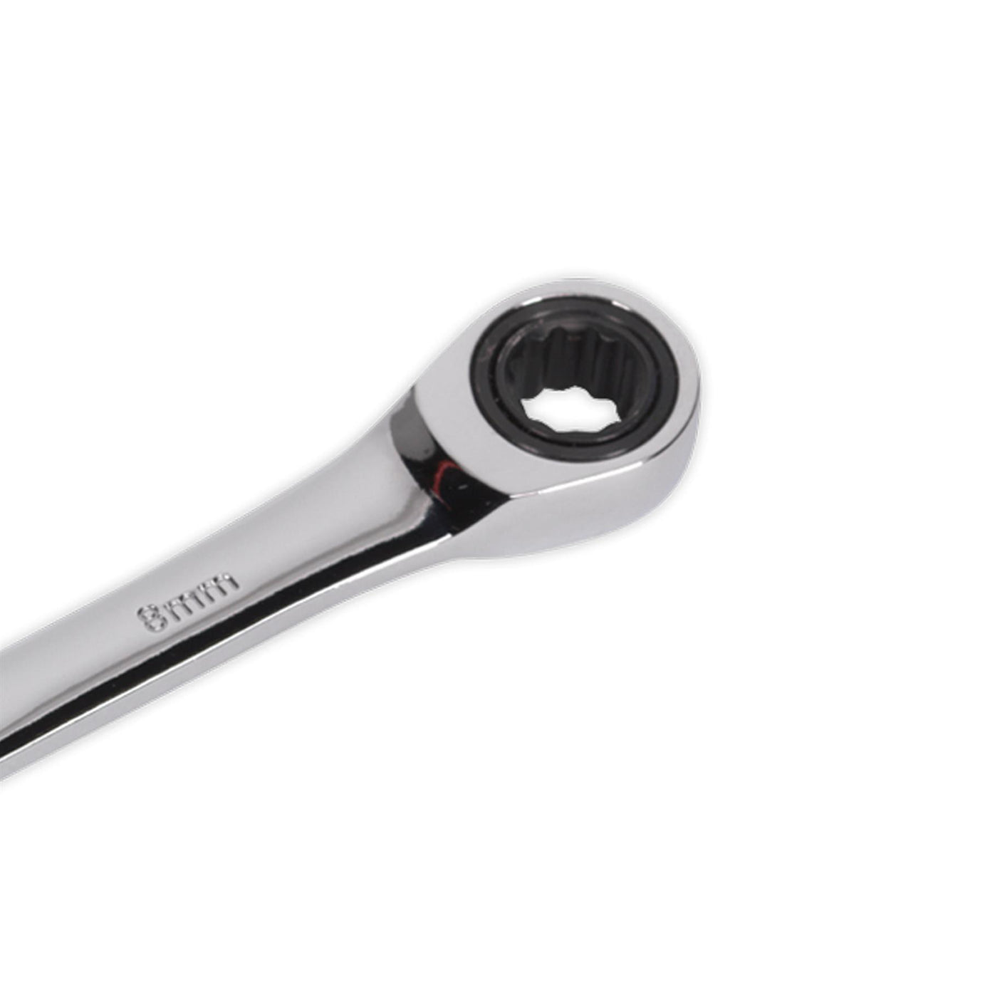 Sealey Ratchet Combination Spanner 8mm Chrome Vanadium Steel