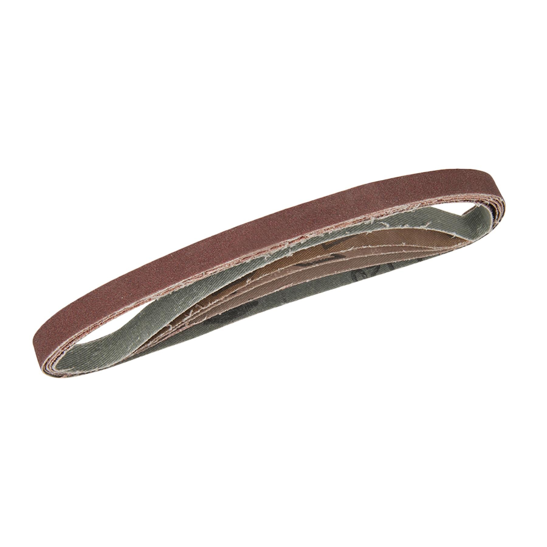Sanding Belts 13 x 457mm 40 60 80x2 120G Mix Grits for use with Power Files 5Pk