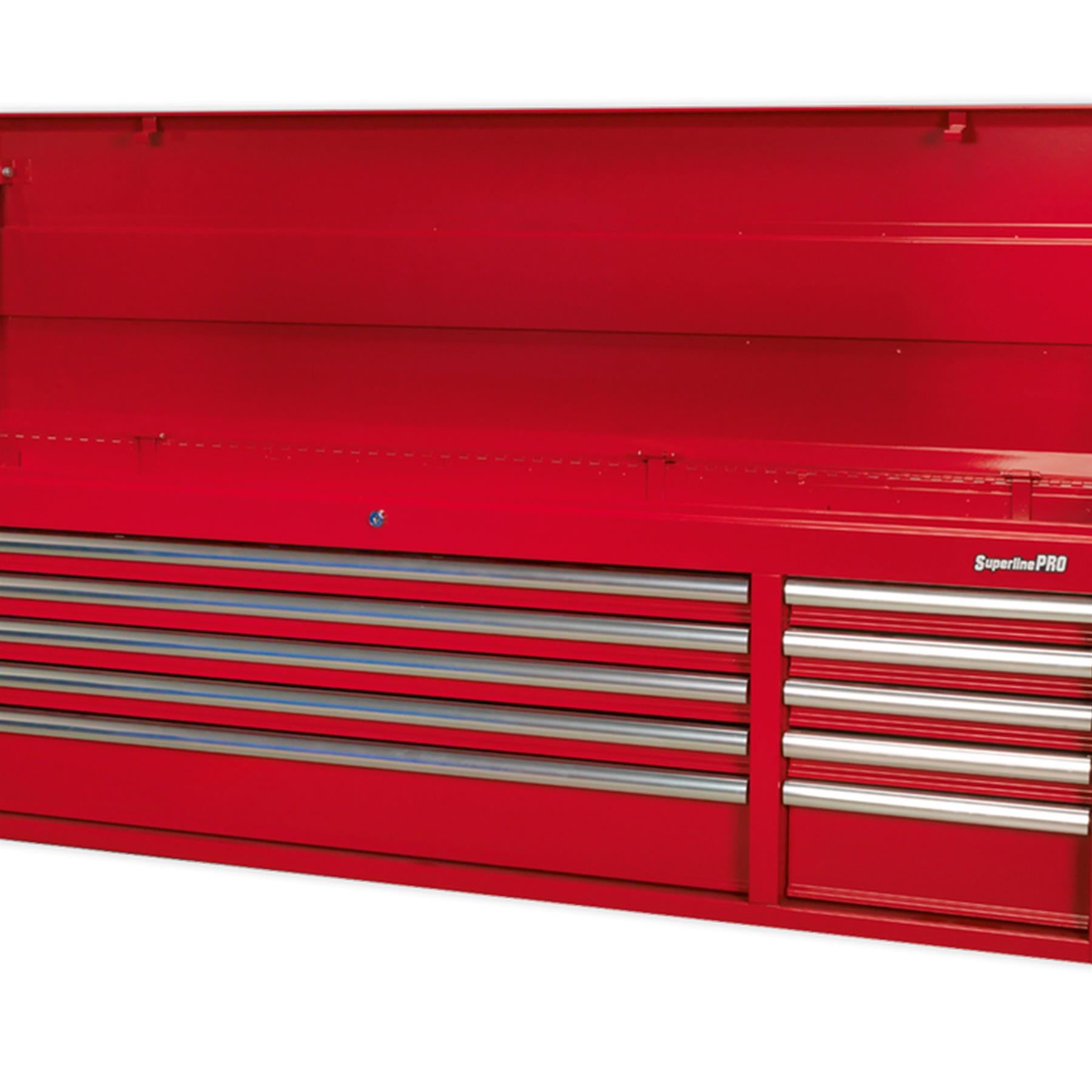 Sealey Topchest 10 Drawer with Ball Bearing Slides Heavy-Duty - Red