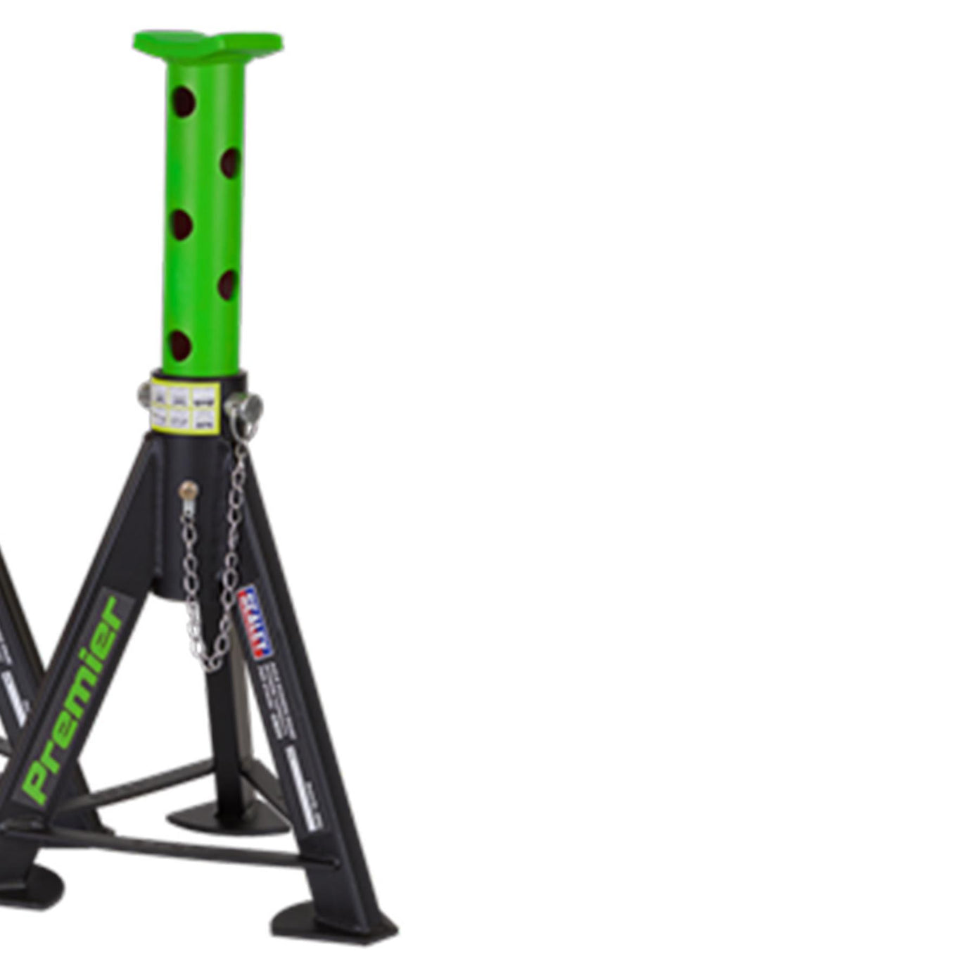 Sealey Axle Stands (Pair) 6tonne Capacity per Stand - Green