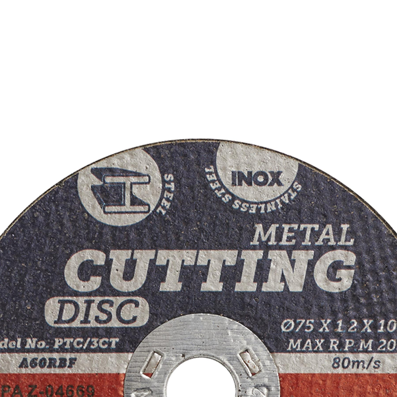 Sealey Cutting Disc Ø75 x 1.2mm 10mm Bore For Stainless Steel