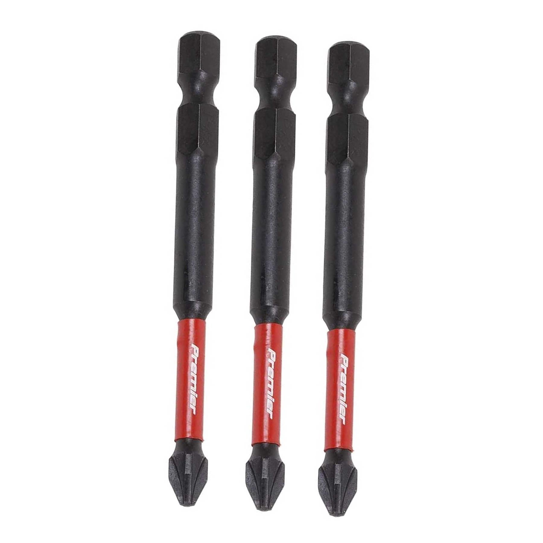 Pozi #2 Impact Power Tool Bits 75mm - 3pc