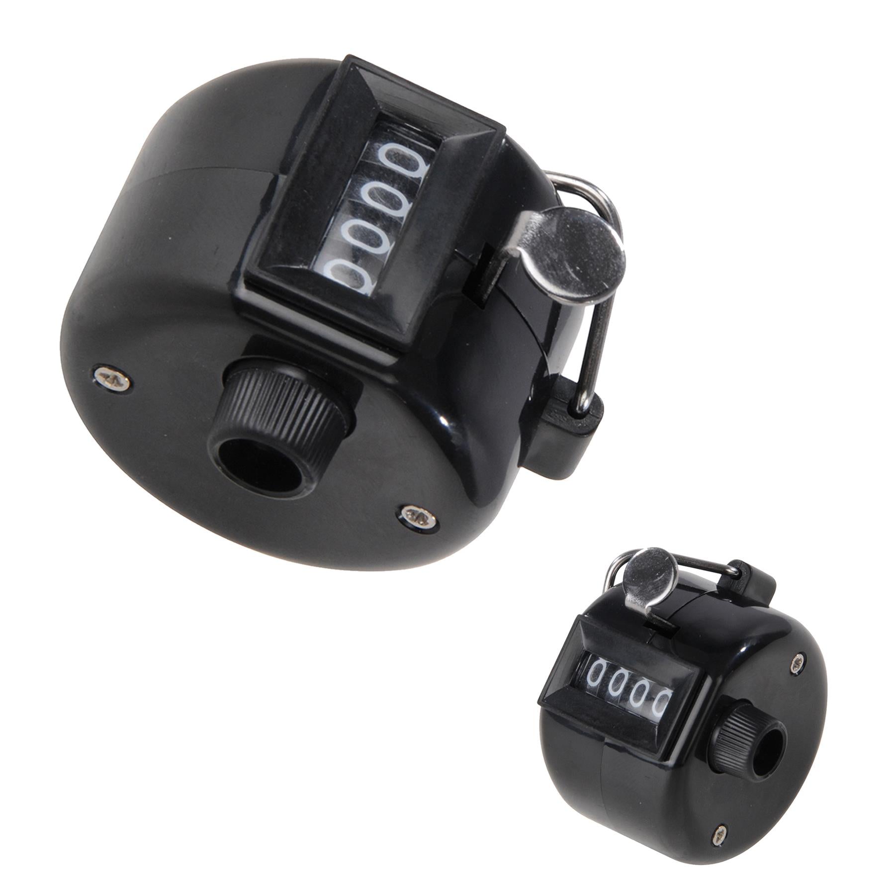 4 Digit Chrome Palm Tally Counter Hand Held Clicker