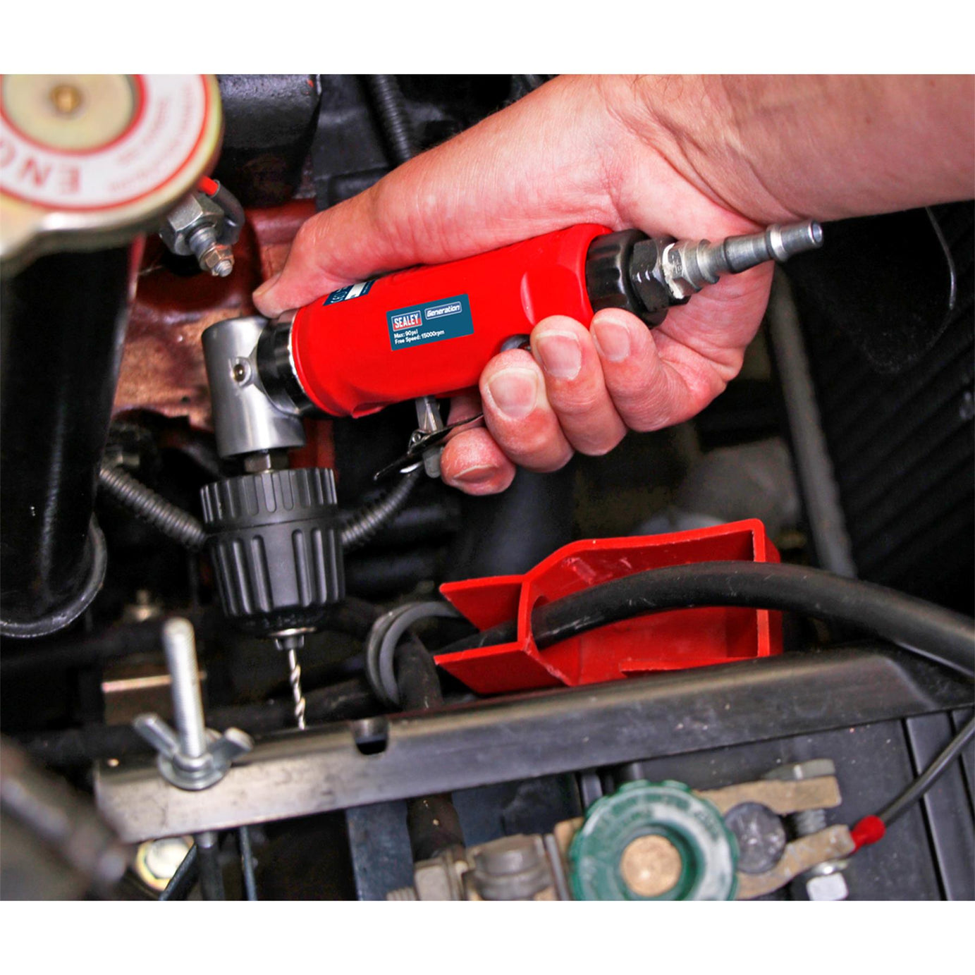 Sealey Air Angle Drill with �10mm Keyless Chuck