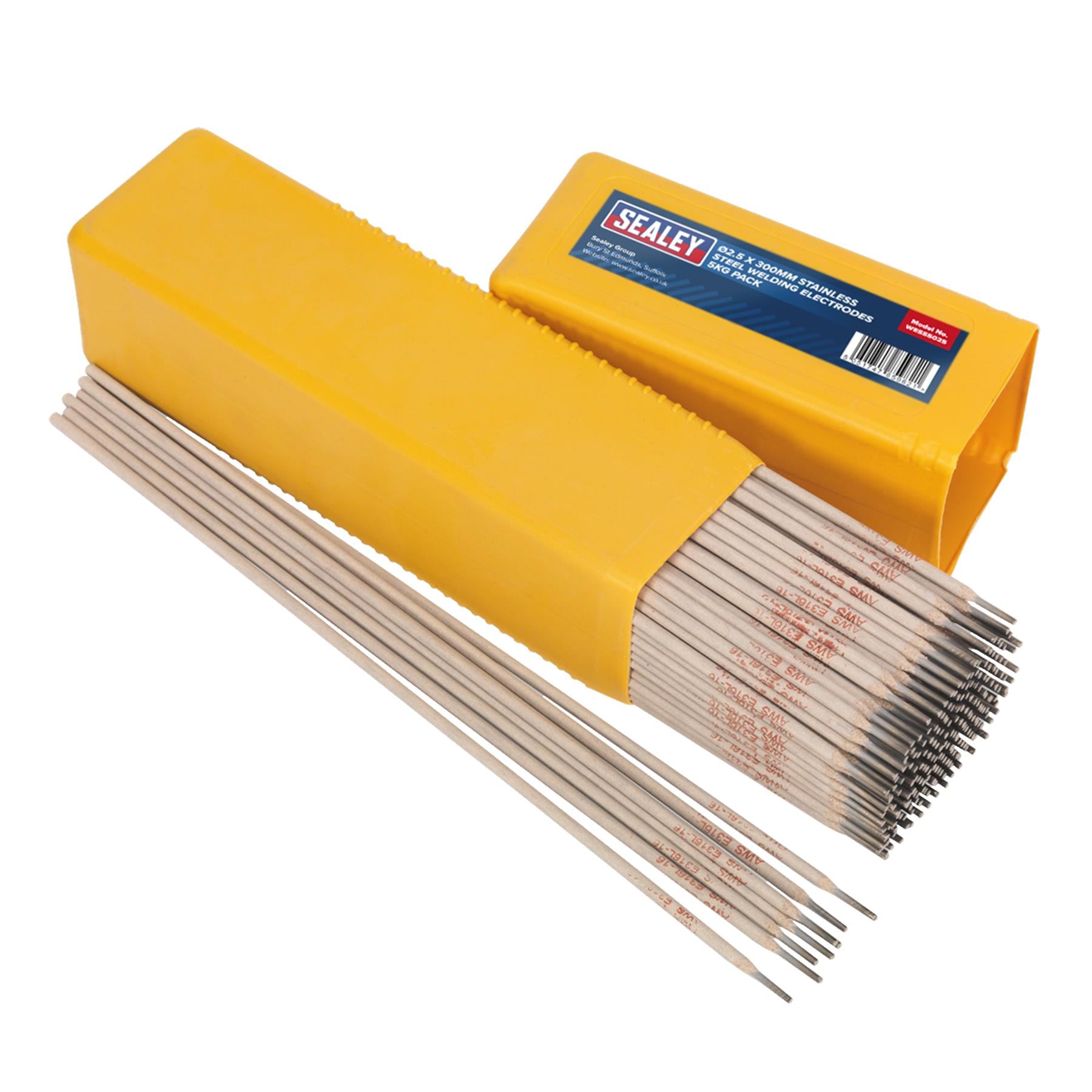 Sealey Welding Electrodes Stainless Steel 2.5 x 300mm 5kg Pack