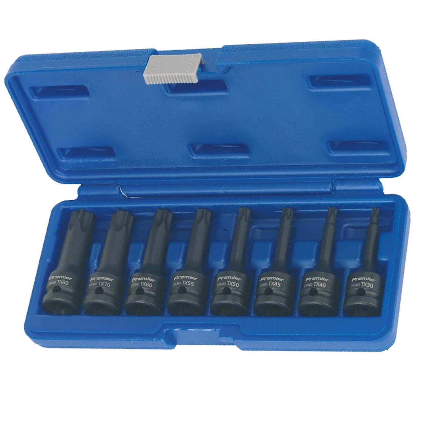 Sealey Impact TRX-Star* Socket Bit Set 8pc 1/2"Sq Drive
