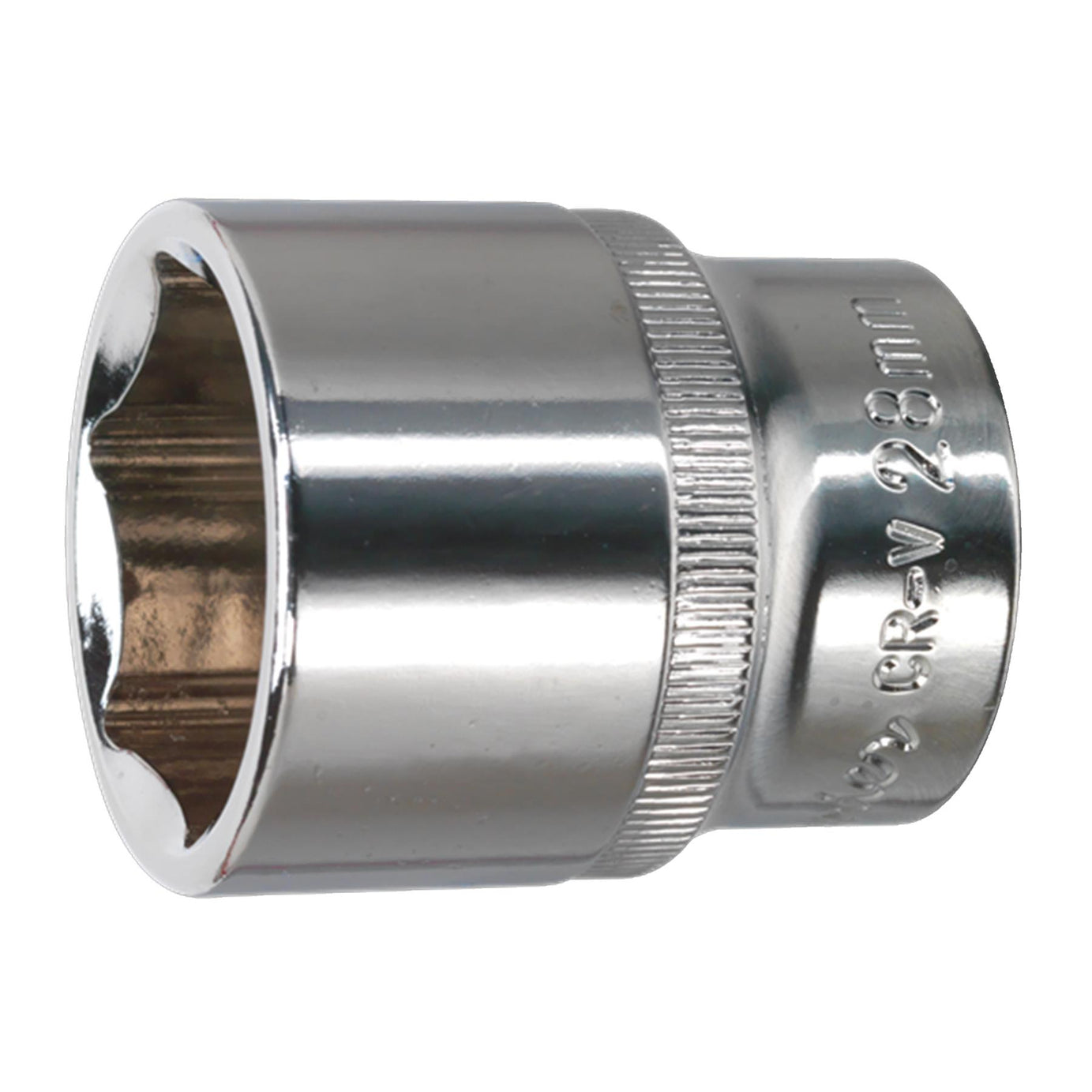Sealey WallDrive Socket 28mm 1/2"Sq Drive Fully Polished
