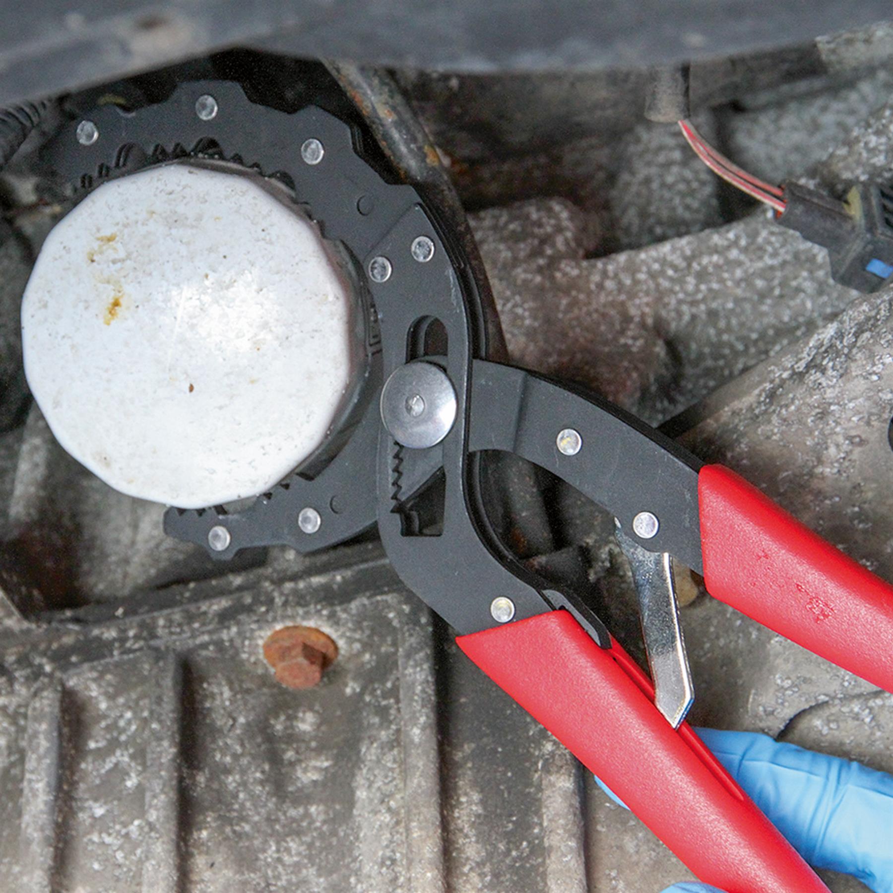 Sealey Oil Filter Pliers - Auto-Adjusting With Non-Slip Handles
