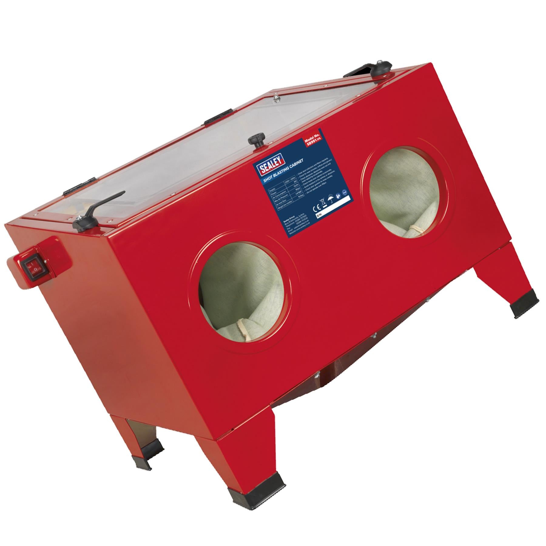 Sealey Tools SB951 Shot Sand Blast Shotblast Cabinet with Gun 640 x 490 x 490mm