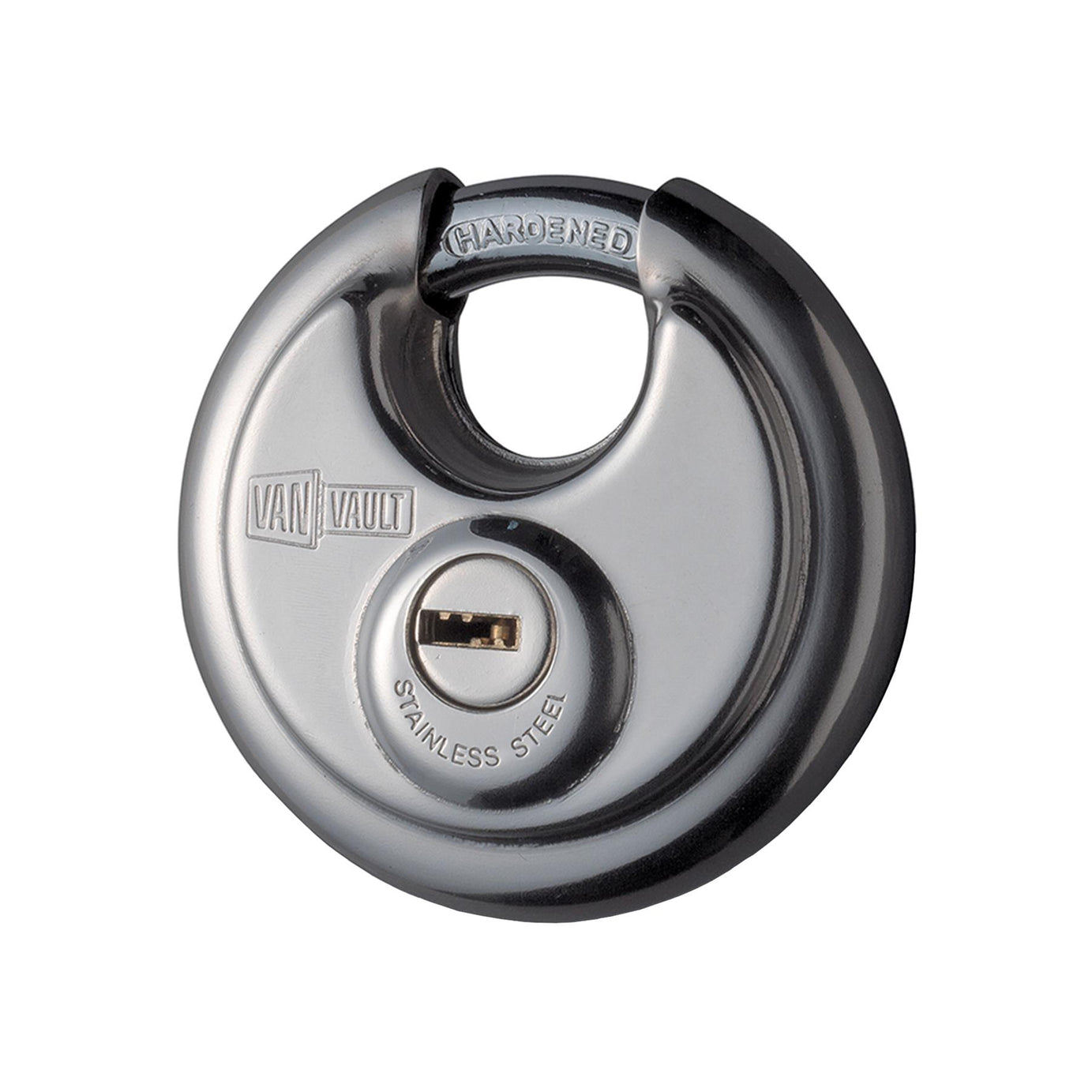 Van Vault Stainless Steel Disc Padlock 70mm