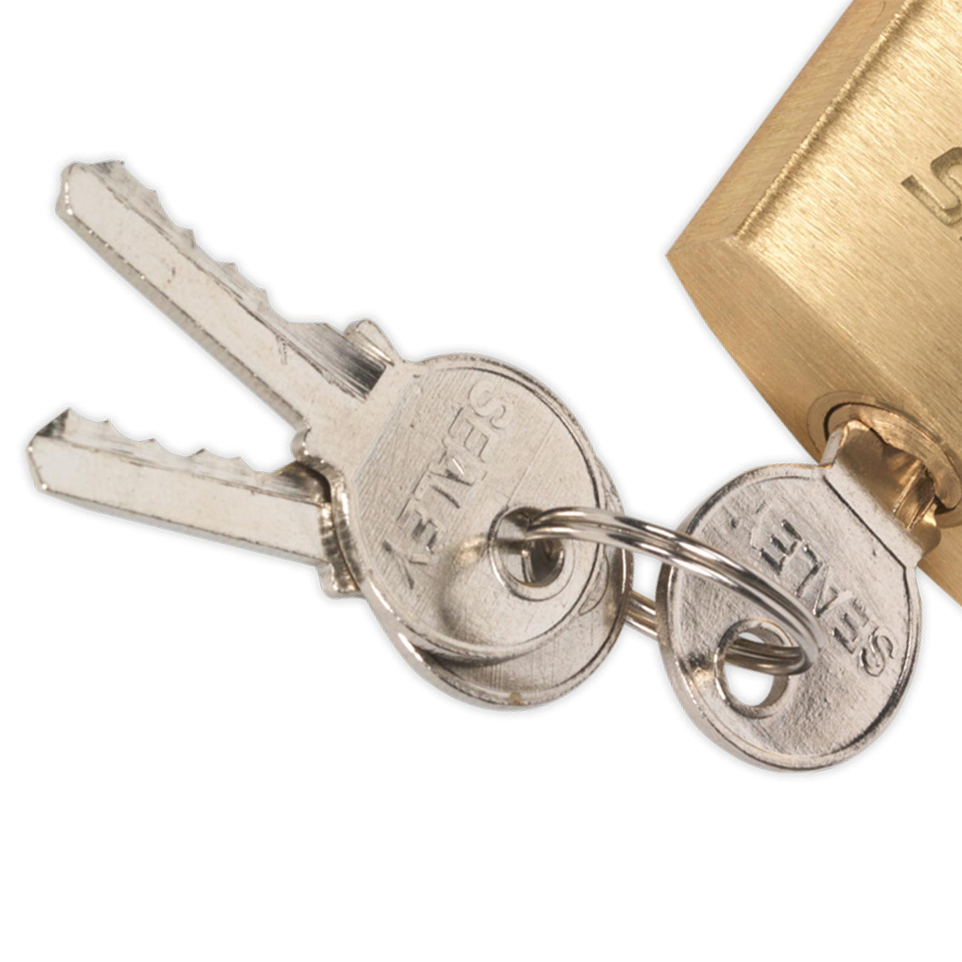 Sealey Brass Body Padlock with Brass Cylinder 40mm