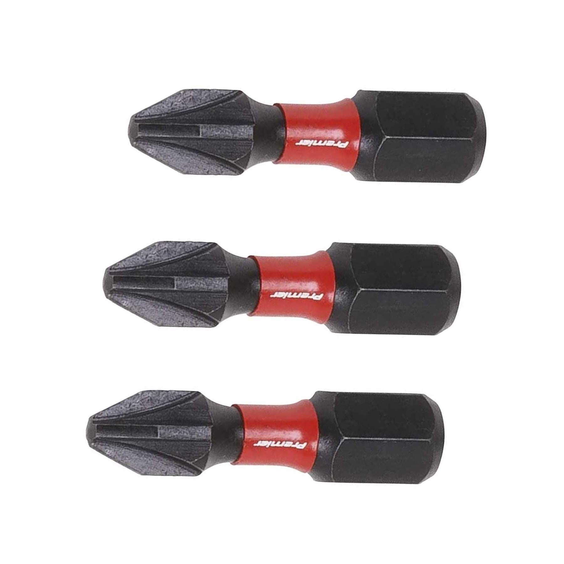 Pozi #2 Impact Power Tool Bits 25mm - 3pc