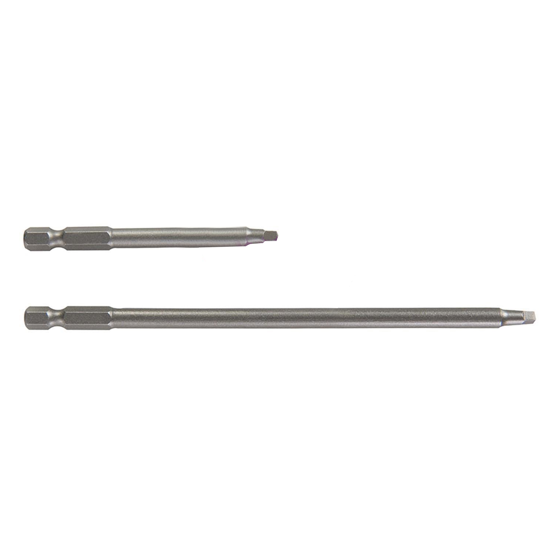 2Pk Square Driver Set 76mm & 152mm / 3" & 6" , 1/4" Hex Shank