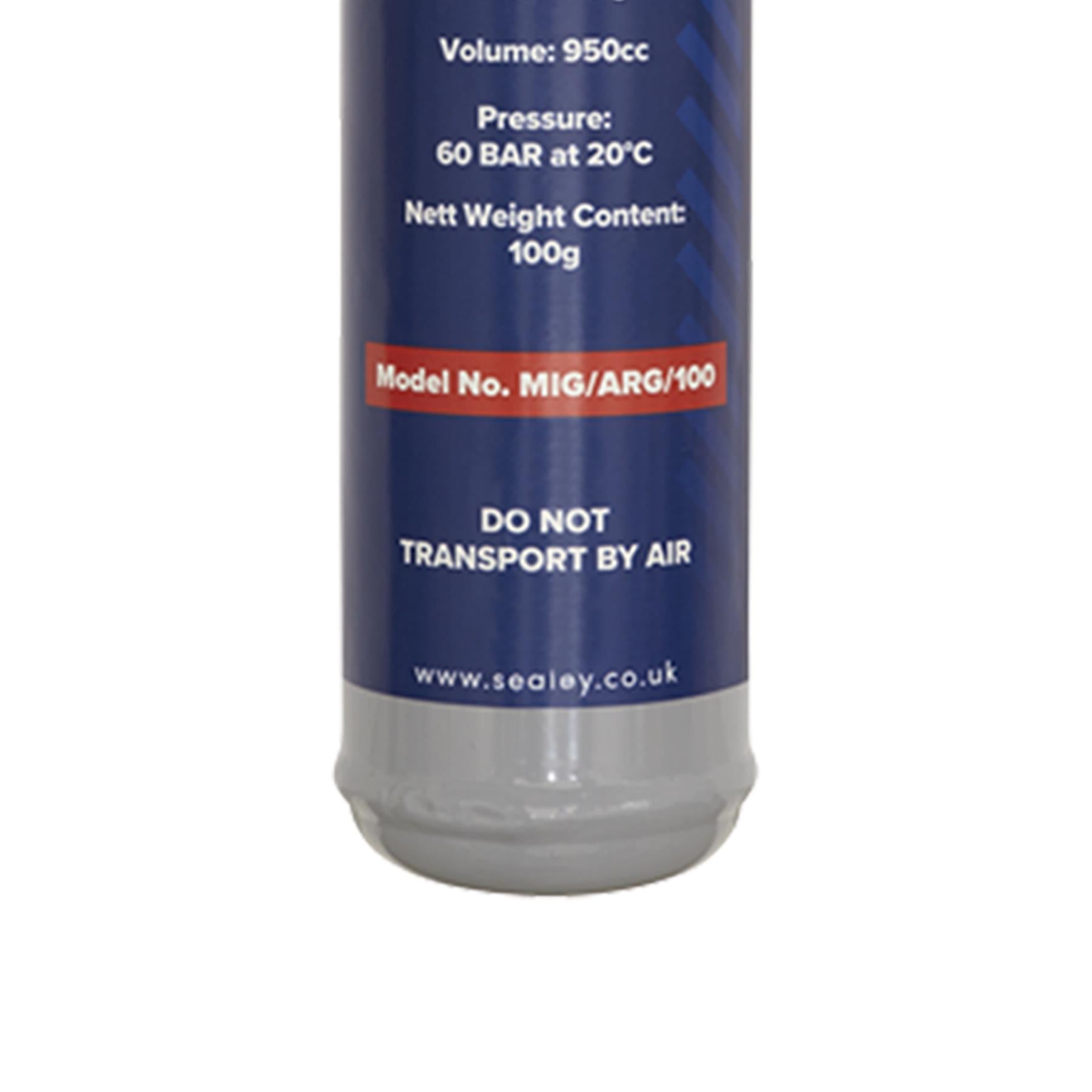 Sealey Gas Cylinder Disposable Argon 100g - Box of 12