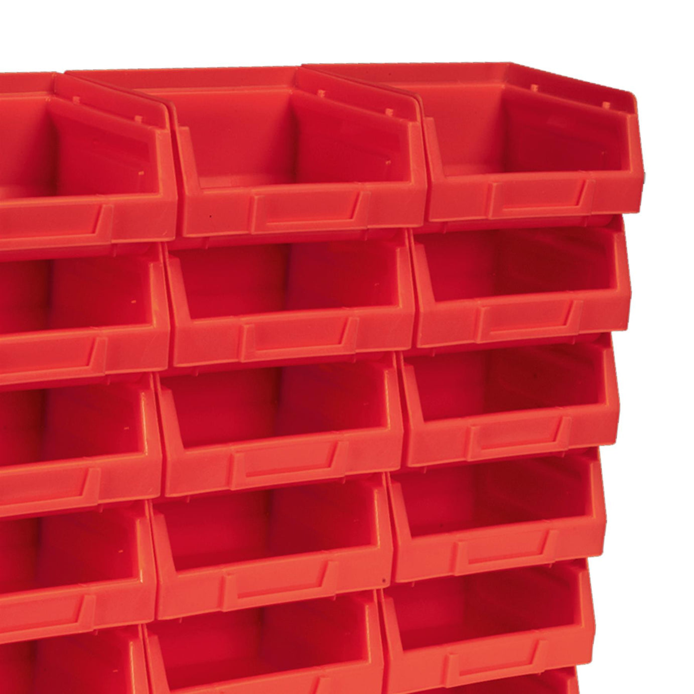 Sealey Plastic Storage Bin 105 x 85 x 55mm - Red Pack of 24