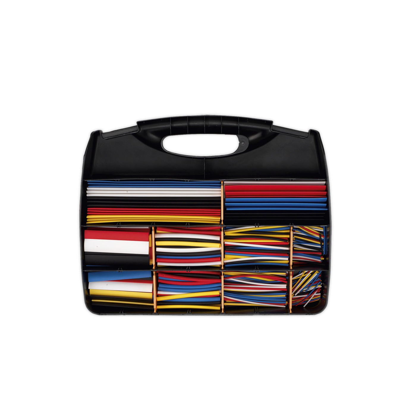 Sealey Heat Shrink Tubing Asstmt 590pc Mix Colours 50,100,150&200mm