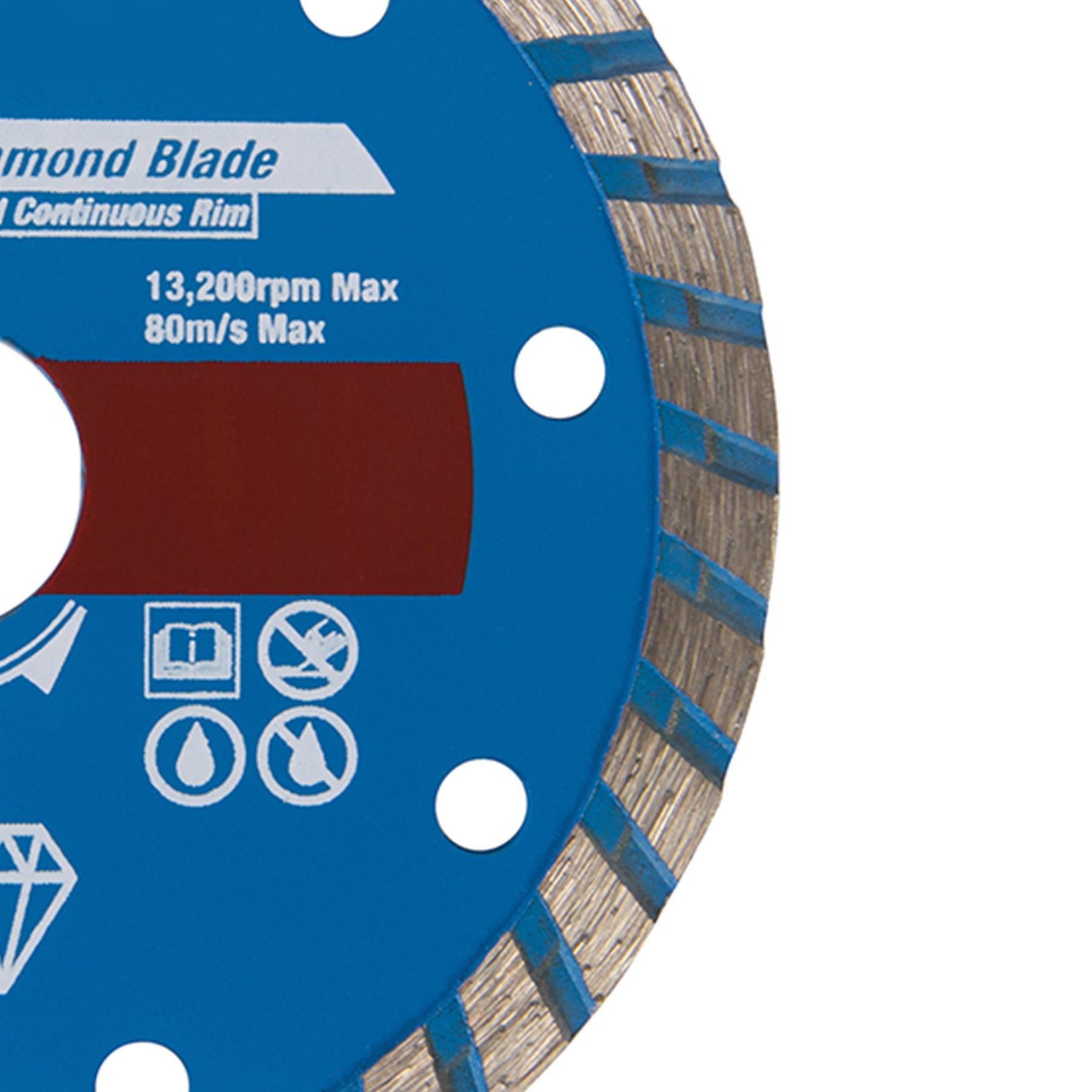 110mm Diamond Marble / Slate Cutting Disc 20mm Bore Hard Wall & Floor Tiles Wet & Dry Use