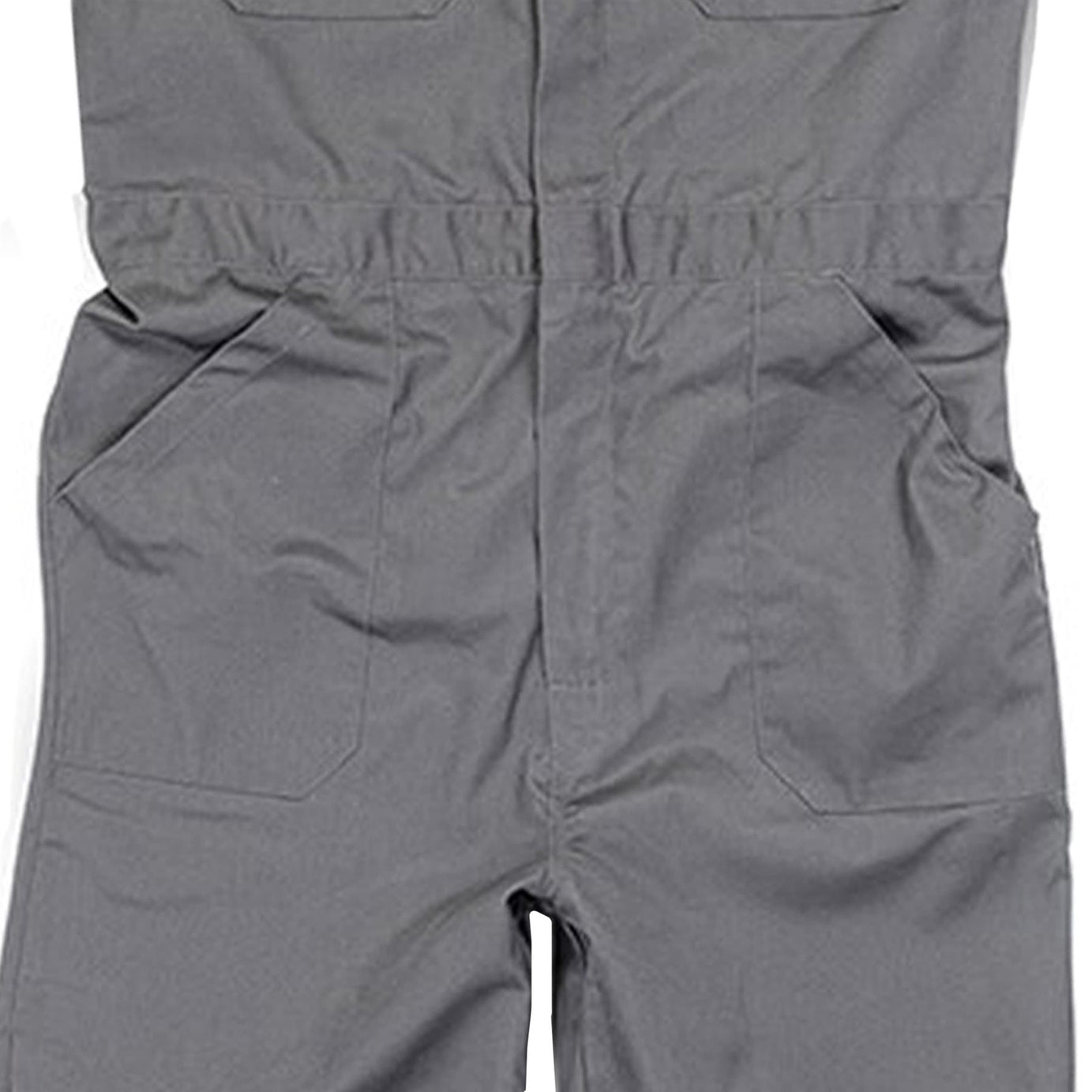 Tough Grit Men Zip Front Coverall Boilersuit Charcoal S