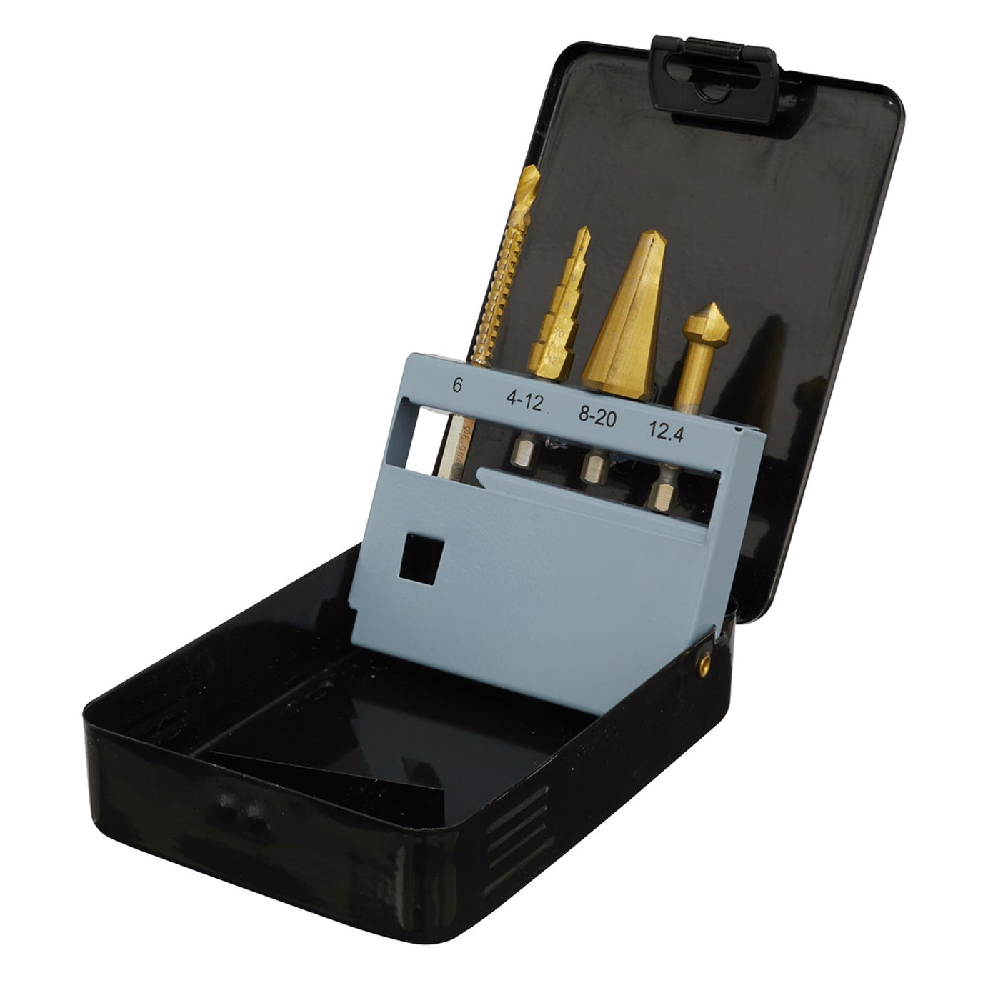 Sealey 4pc Multifunction Drill Bit Set Countersink/Step Drill/Tube Drill/Drill Saw