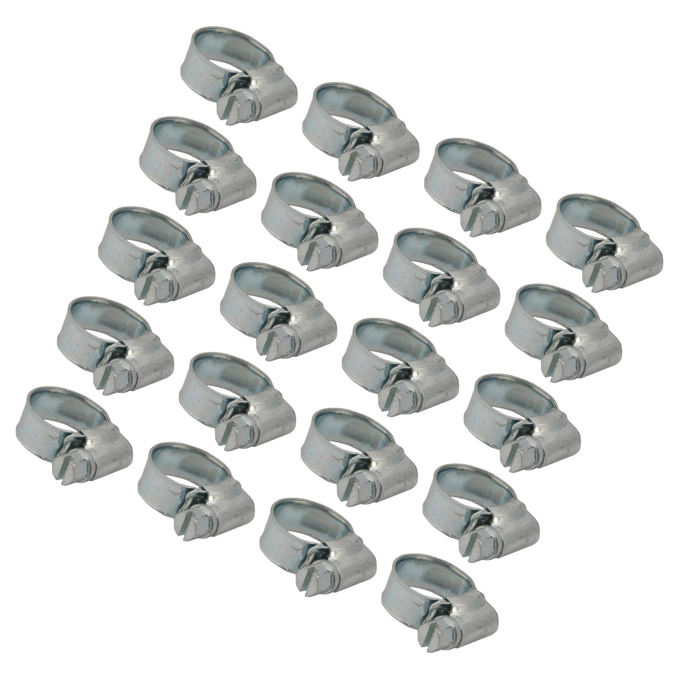 20 x Hose Clips Genuine Worm Drive Fuel Hose Clamps Clips 10 - 16mm