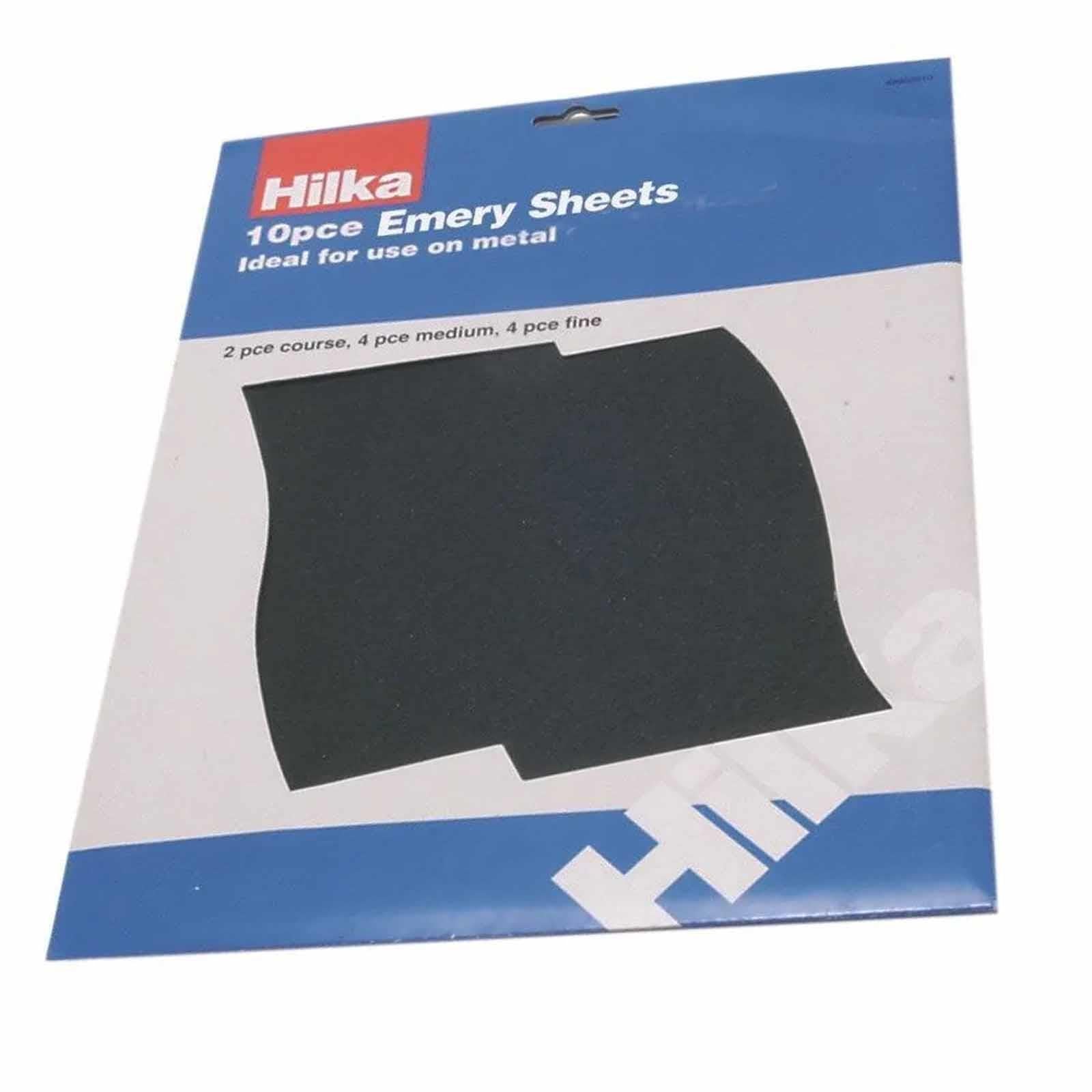 10Pcs Wet & Dry Assorted Emery Sand Paper Fine Extra Fine Medium Coarse Sheets