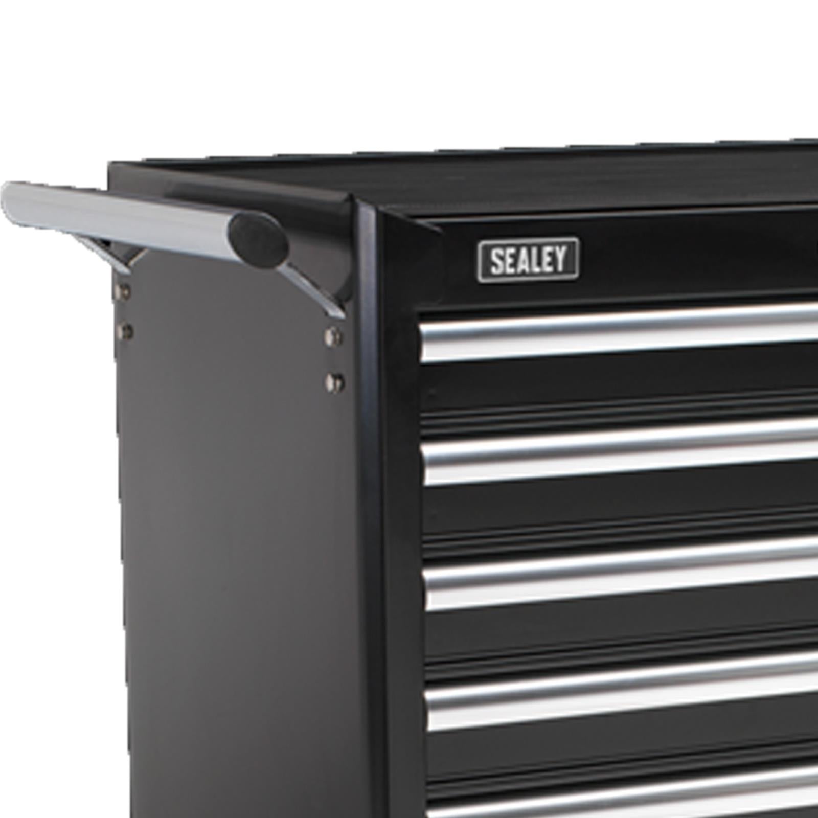 Rollcab 7 Drawer With Ball Bearing Slides - Black From Sealey AP33479B Syd