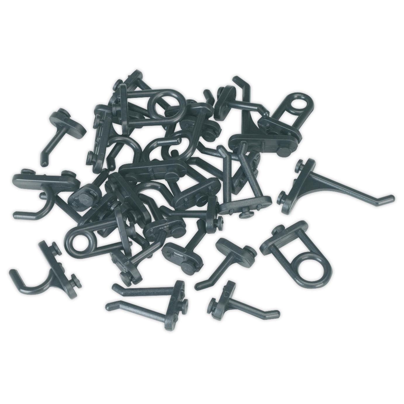 Sealey 30 Pieces Hook Assortment For Composite Pegboard