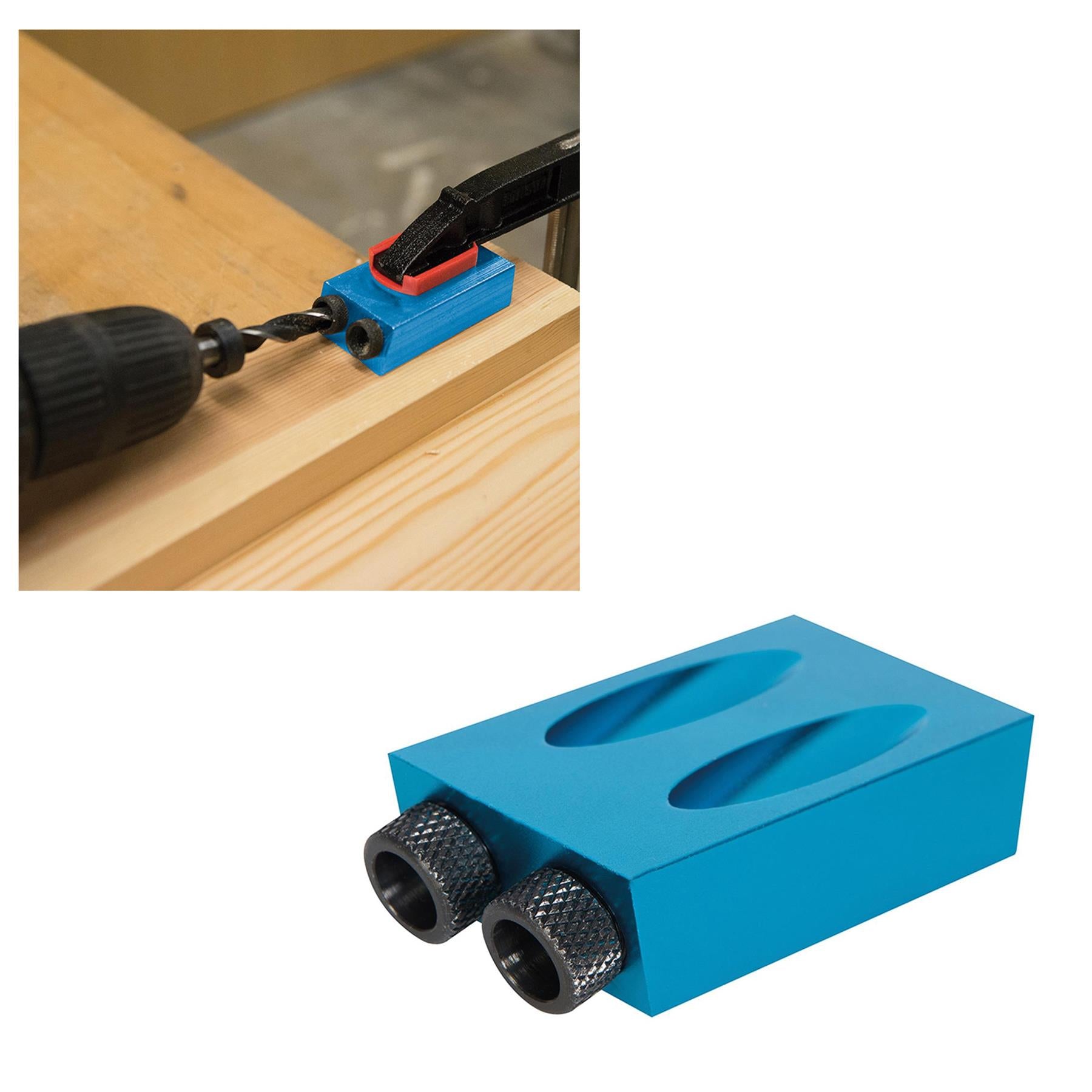 Pocket Hole Drill Jig System Complete New Accurate Kit From Solid Aluminium