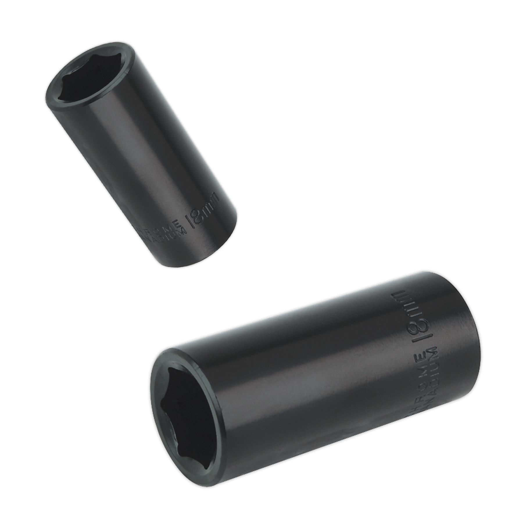 Sealey Impact Socket 18mm Deep 3/8"Sq Drive