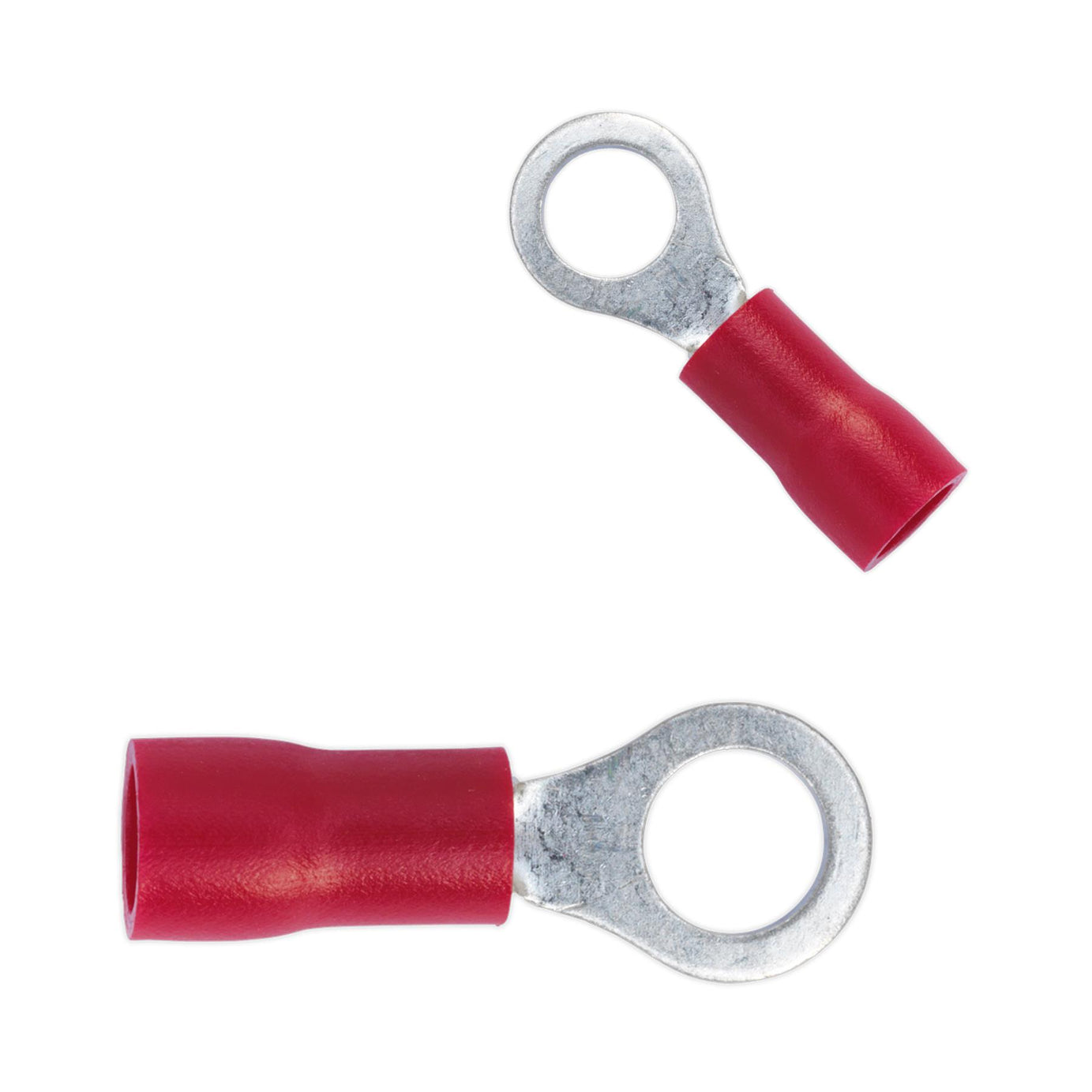 Sealey Easy-Entry Ring Terminal Ø5.3mm (2BA) Red Pack of 100