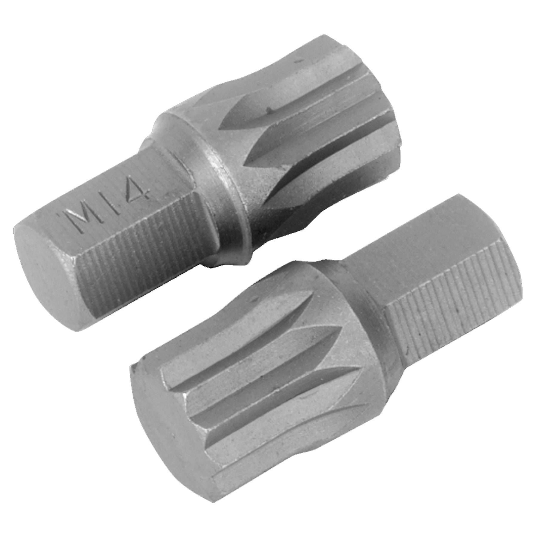 Sealey Spline Bit M14 x 30mm Pack of 2