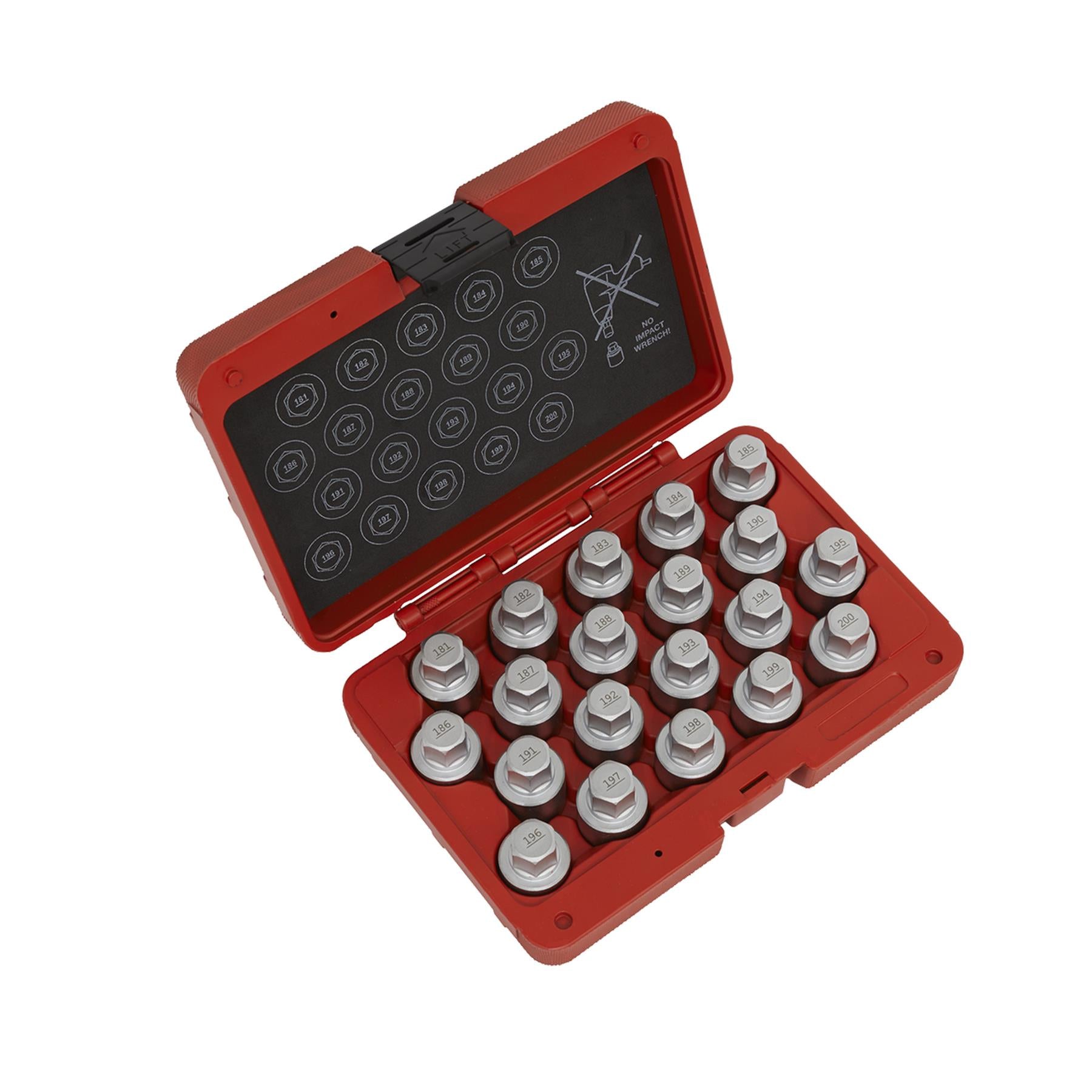 Sealey Locking Wheel Nut Key Set 20pc - Vauxhall-C - SX216