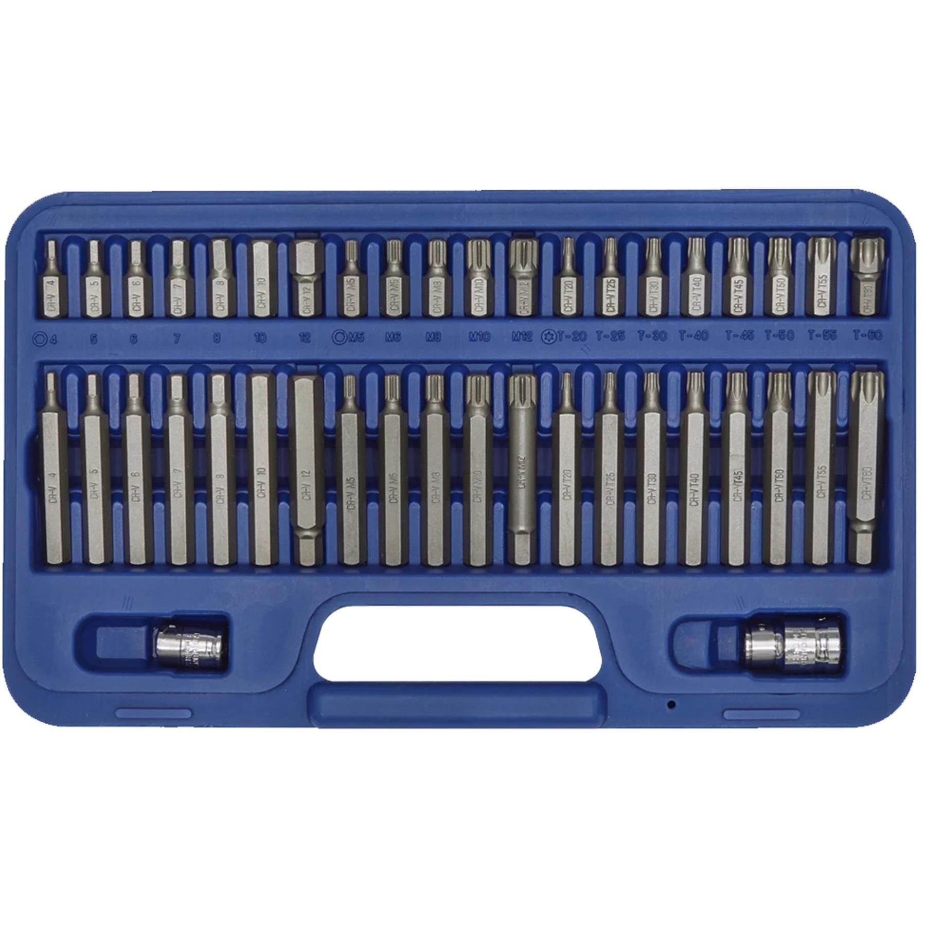 Sealey TRX-Star*/Hex/Spline Bit Set 42pc 3/8" & 1/2"Sq Drive