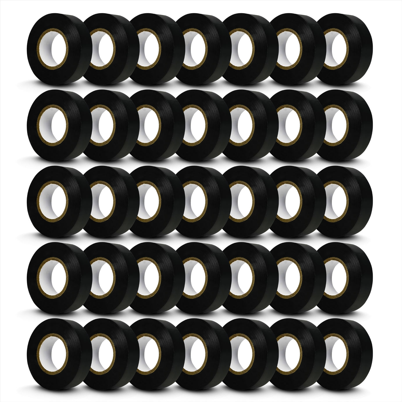 19mm X 22M Black Electrical Pvc Insulation / Insulating Tape Flame Retardant 35 PC