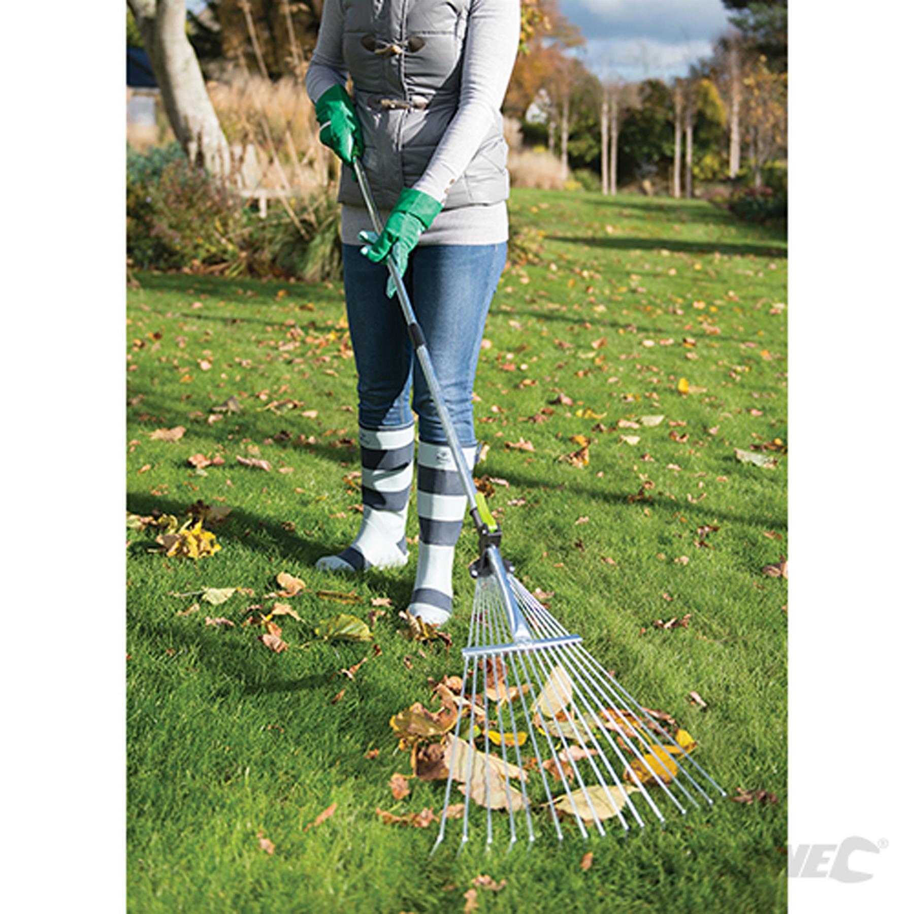Telescopic Rake 800 - 1500mm Cleaning Leaf Leaves Grass Gardening Gardening Tool