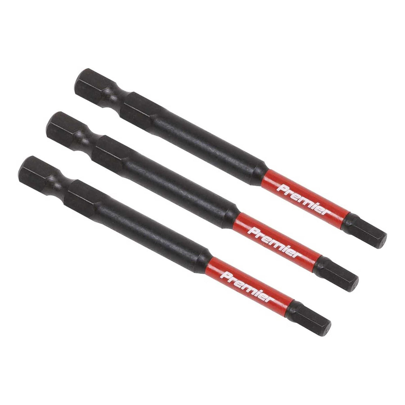 Hex 4mm Impact Power Tool Bits 75mm - 3pc