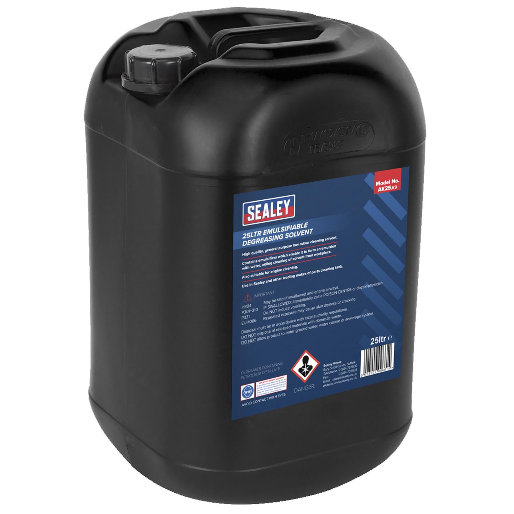 Sealey Degreasing Solvent Emulsifiable 25L