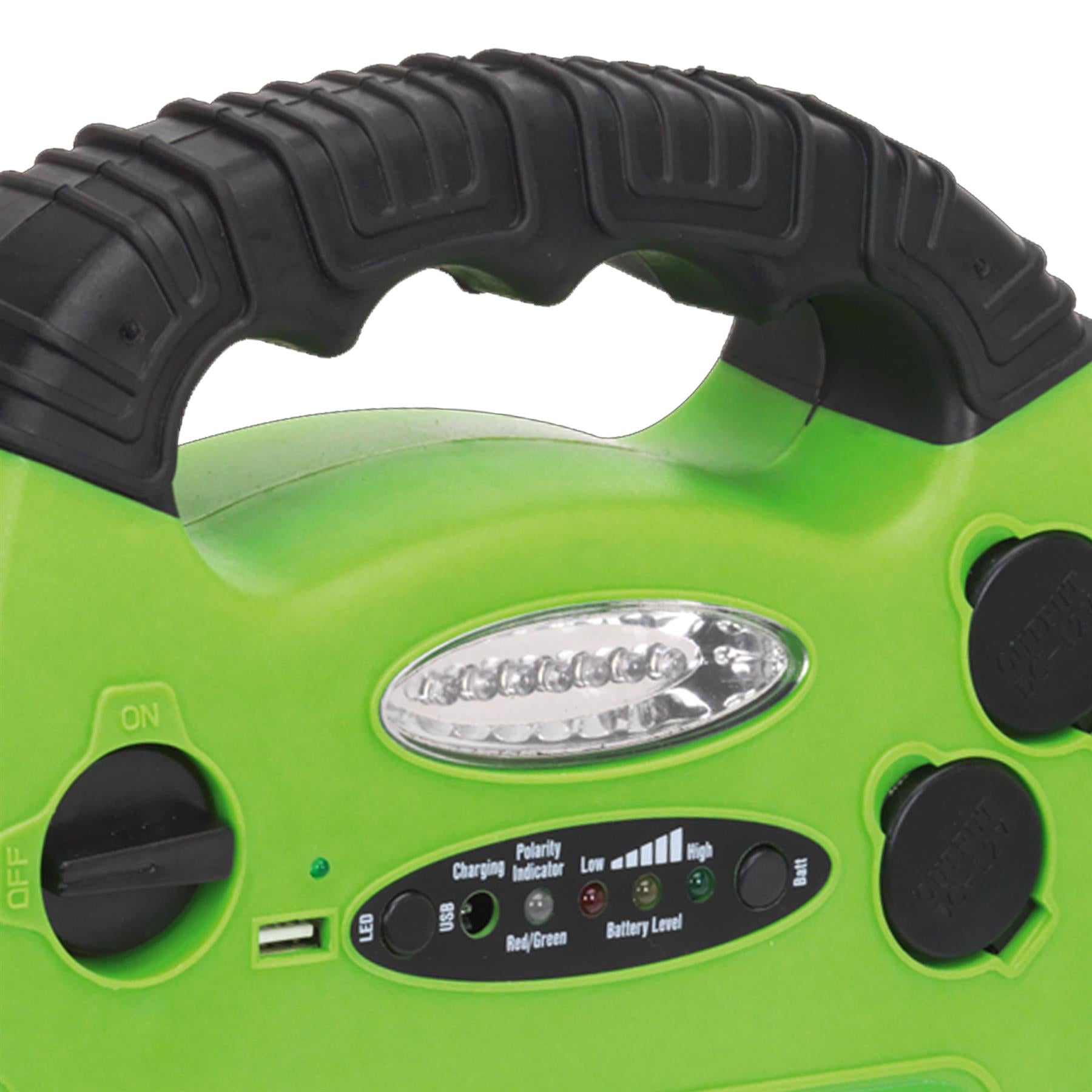 Sealey RoadStart Emergency Jump Starter+Compressor 12V 900 Peak Amp
