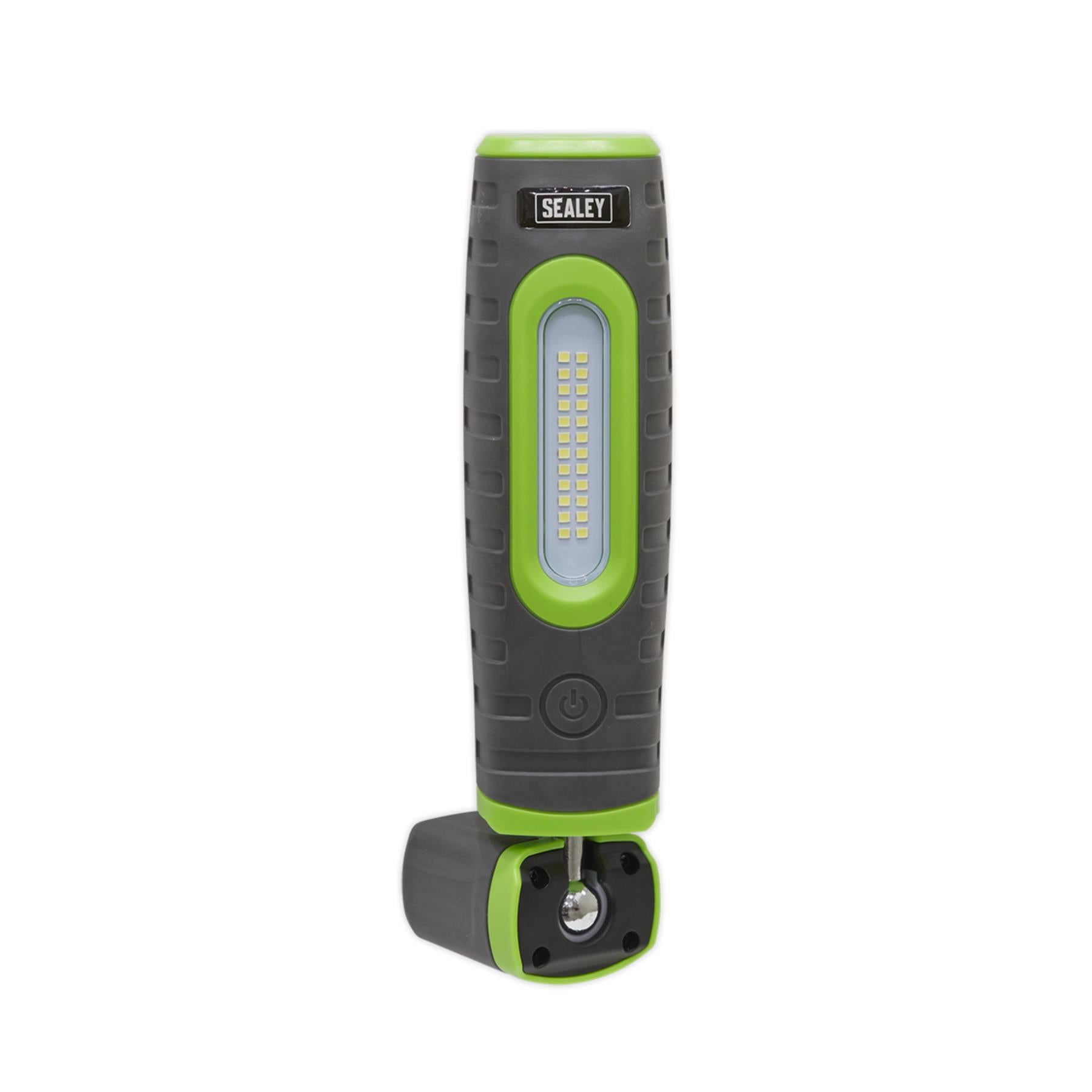 Sealey R/Charge 360 Insp Light 24 SMD & 3W LED Green 2 x Li-ion