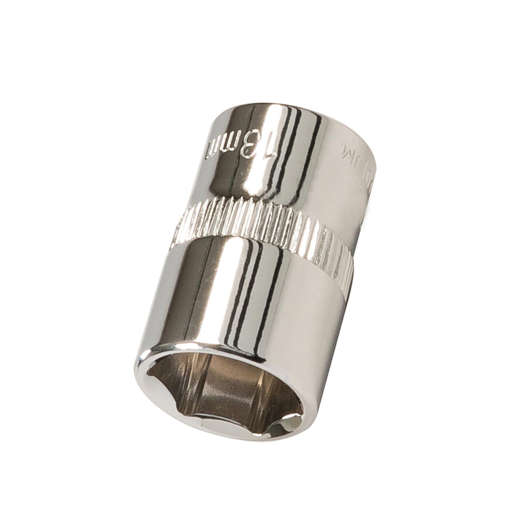 Socket 3/8" Drive Metric Hex Square 13mm Individual Hex Polished Crv Tool