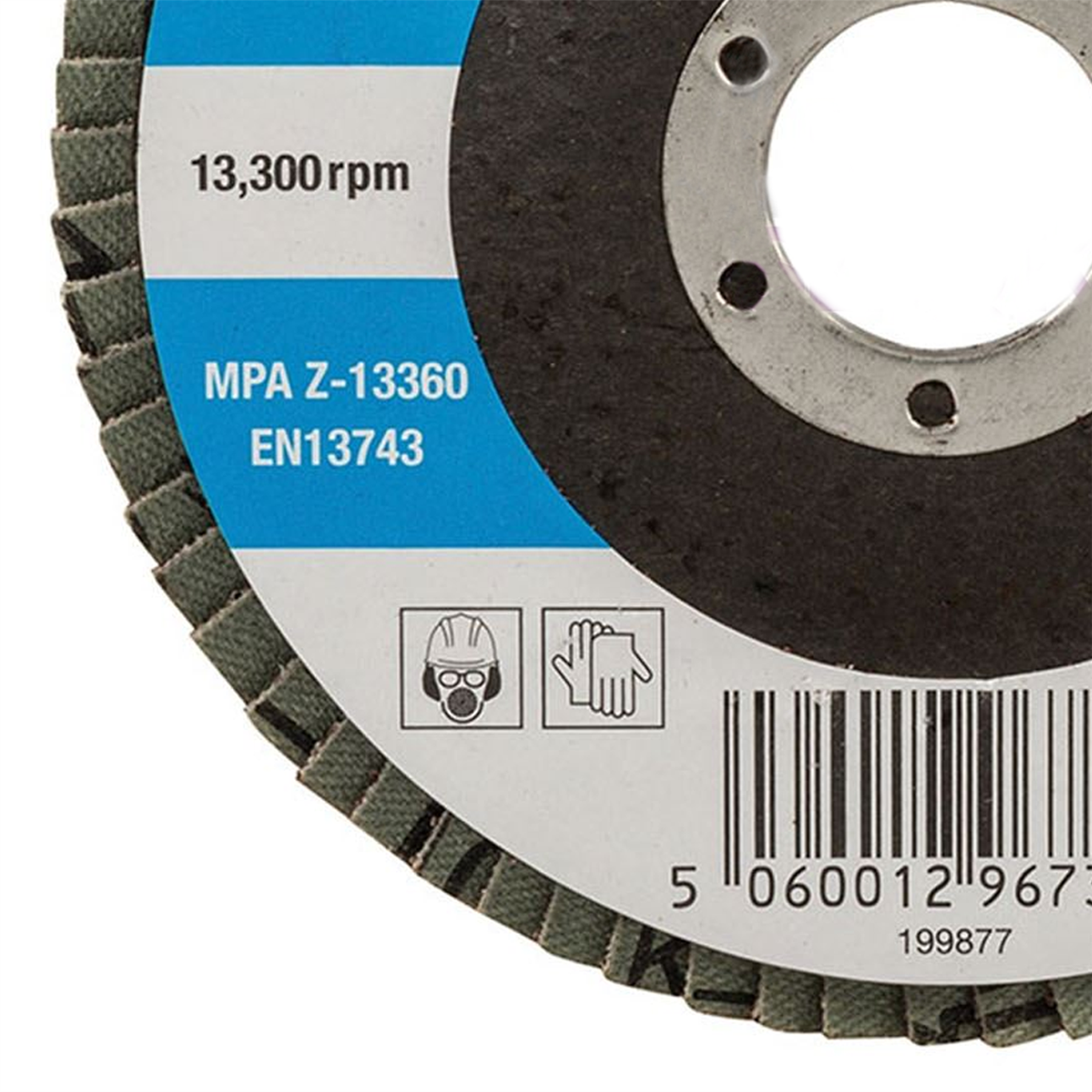 Aluminium Oxide Flap Disc Use On Steel Cast Iron Alloys And Wood 115mm 60 Grit