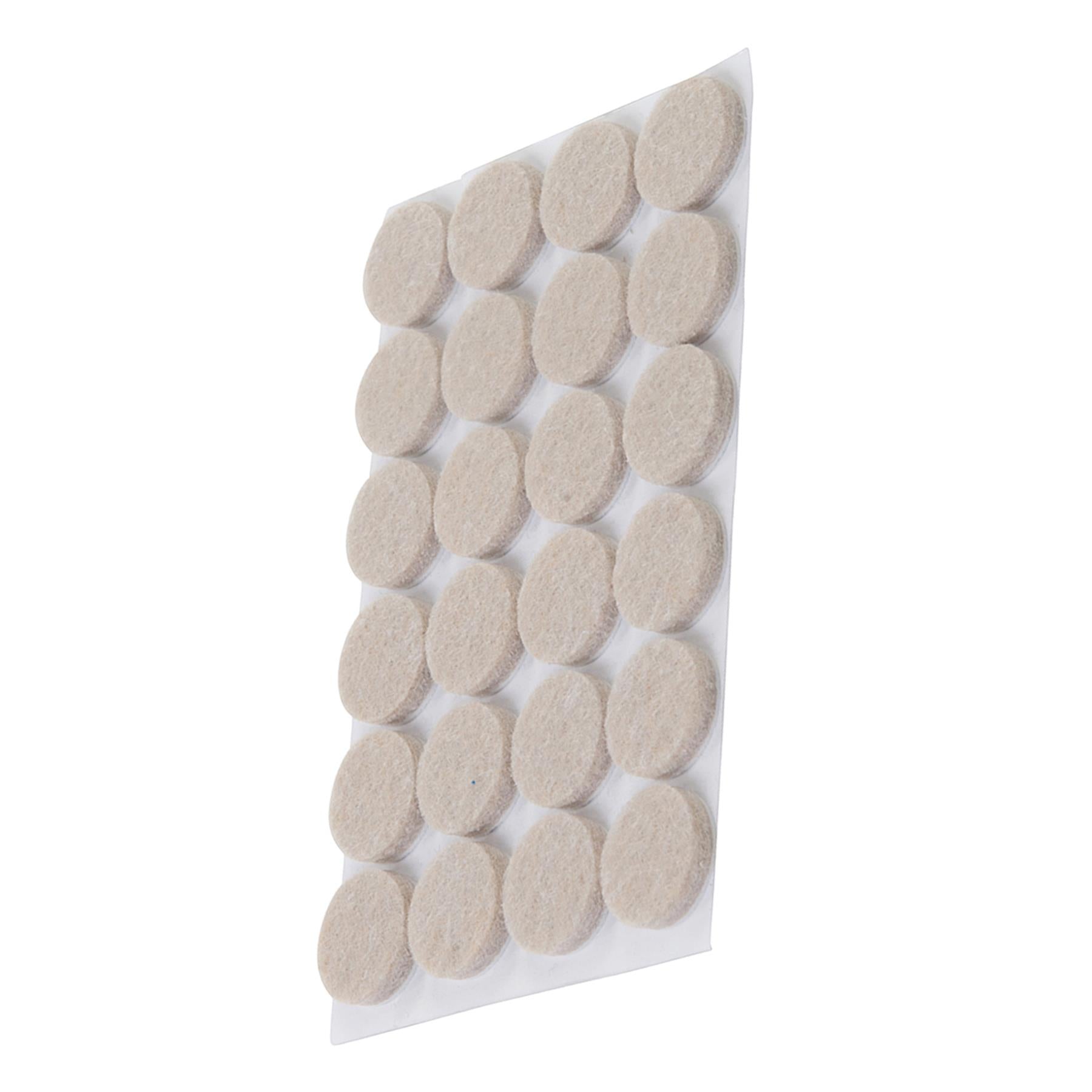 24Pk Self Adhesive Felt Pads Protectors - 20mm Round Provides Smooth Protection