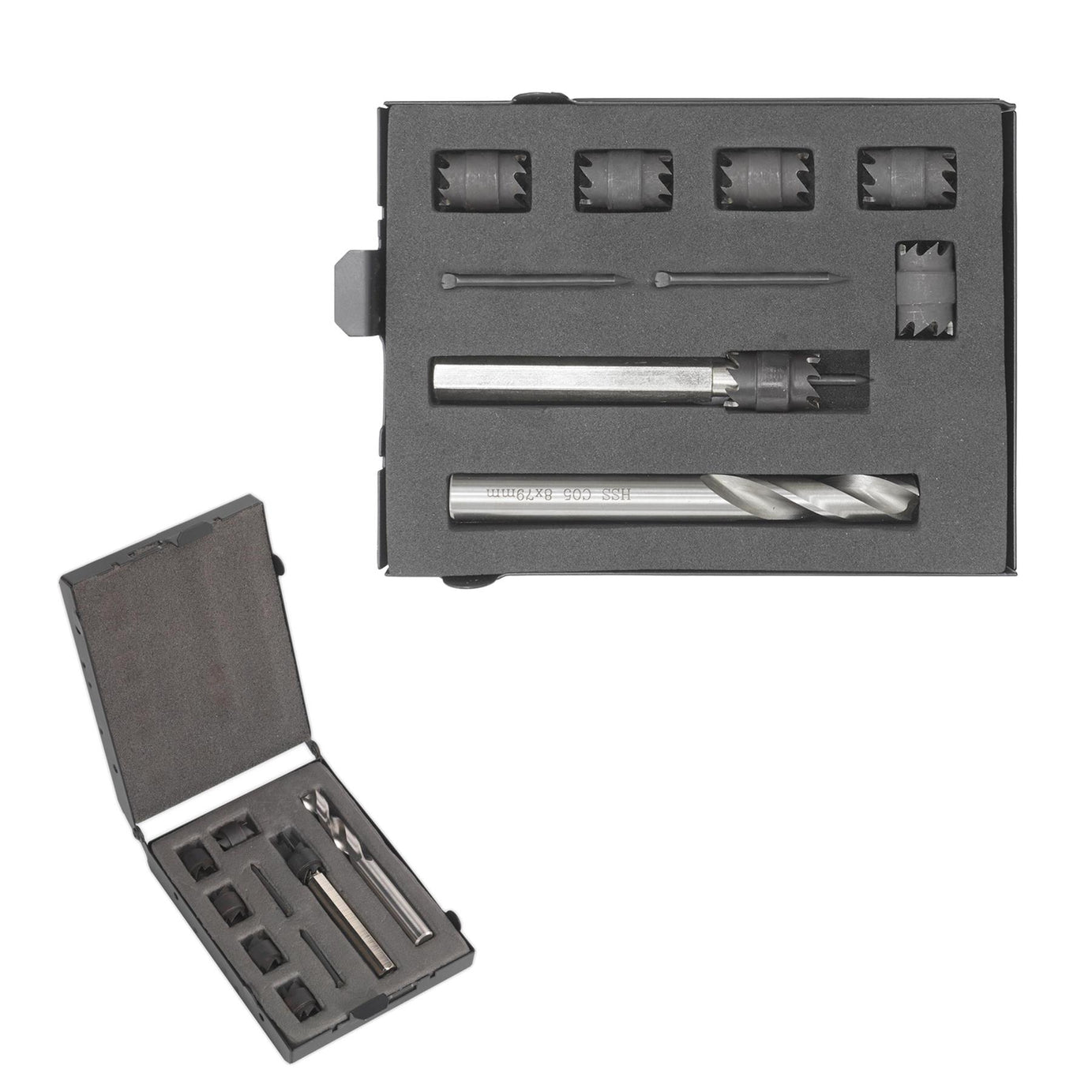 Sealey 9pc Spot Weld Cutter Drill Bits Set 10mm Spot Weld Removal Drill AK4730