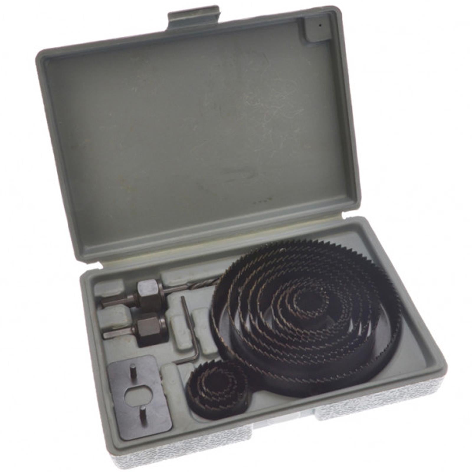 BlueSpot 16Pce Hole Saw Set (19 - 127mm) Wood Plastic Hole Cutting Saws Genuine